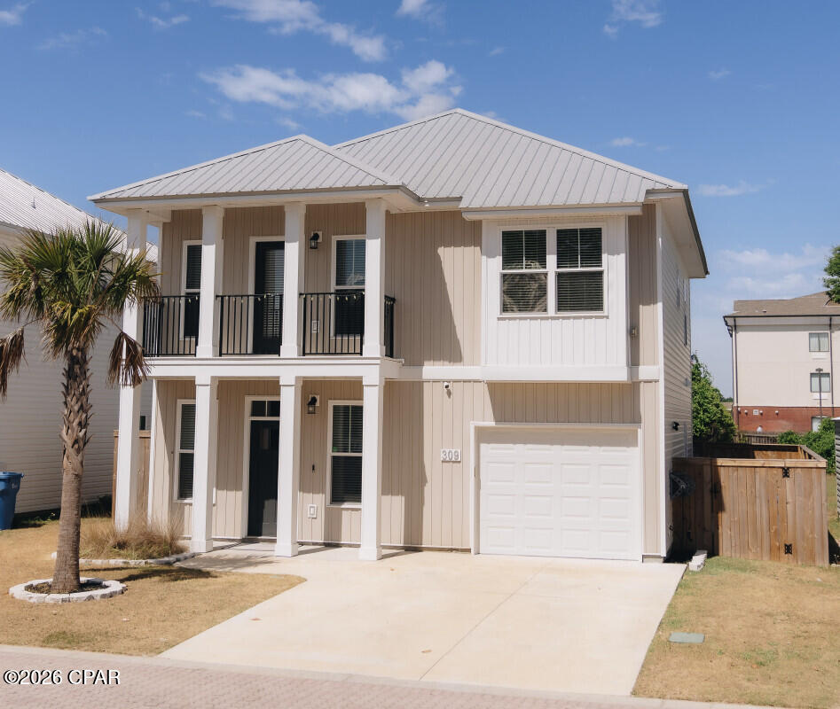 Beautifully maintained and move-in ready home located in the desirable Callaway Corners community. This inviting property offers comfort, functionality, and convenience, making it an excellent choice for first-time buyers, military families, or anyone looking for a well-kept home in a prime location. Featuring attractive curb appeal, an attached garage, and a durable metal roof, this home is ready for its next owner.
Inside, the main floor features durable luxury vinyl plank flooring for a stylish look and easy maintenance, while the upstairs living areas offer comfortable carpeting with luxury vinyl plank flooring in the bathrooms. Quartz countertops in both the kitchen and bathrooms add an upgraded, modern touch throughout the home. The functional floor plan is designed for everyday living with bright and welcoming spaces throughout. The kitchen flows naturally into the dining area, creating a practical setup for meals, gatherings, and entertaining. The home also offers excellent storage with a spacious walk-in pantry tucked beneath the staircase.
Upstairs, the primary suite provides a private retreat and includes its own private balcony, perfect for enjoying your morning coffee or relaxing in the evening. Additional bedrooms offer flexibility for family, guests, or a home office. Natural light throughout the home helps create a warm and inviting atmosphere.

Step outside to enjoy a fully fenced backyard with privacy fencing, creating a great space for relaxing, entertaining, children, or pets. The home also includes an automatic dog door designed for small breeds, providing convenient backyard access. The attached garage and driveway offer practical parking and storage space, and the garage includes a pre-installed outlet ready for electric vehicle charging equipment. Washer and dryer are negotiable with an acceptable offer.
Residents of Callaway Corners enjoy low monthly HOA dues, paved roads, and front yard maintenance provided by the association, helping keep the neighborhood neat and attractive with less upkeep for homeowners.
Location is a major highlight of this property. Conveniently situated less than 10 minutes from Tyndall Air Force Base and less than 5 minutes from shopping, restaurants, schools, and parks. Panama City Beach and the area's beautiful white sand beaches are less than 40 minutes away, offering easy access to weekend recreation and coastal living.
This home also presents an opportunity for qualified buyers to explore a potential VA loan assumption, subject to lender and VA approval, which may provide added financing benefits. Seller is seeking payoff only with no gap requirement.
If you are searching for a clean, cared-for home with practical upgrades, outdoor privacy, and a highly convenient location, this property is a must-see. Schedule your private showing today.