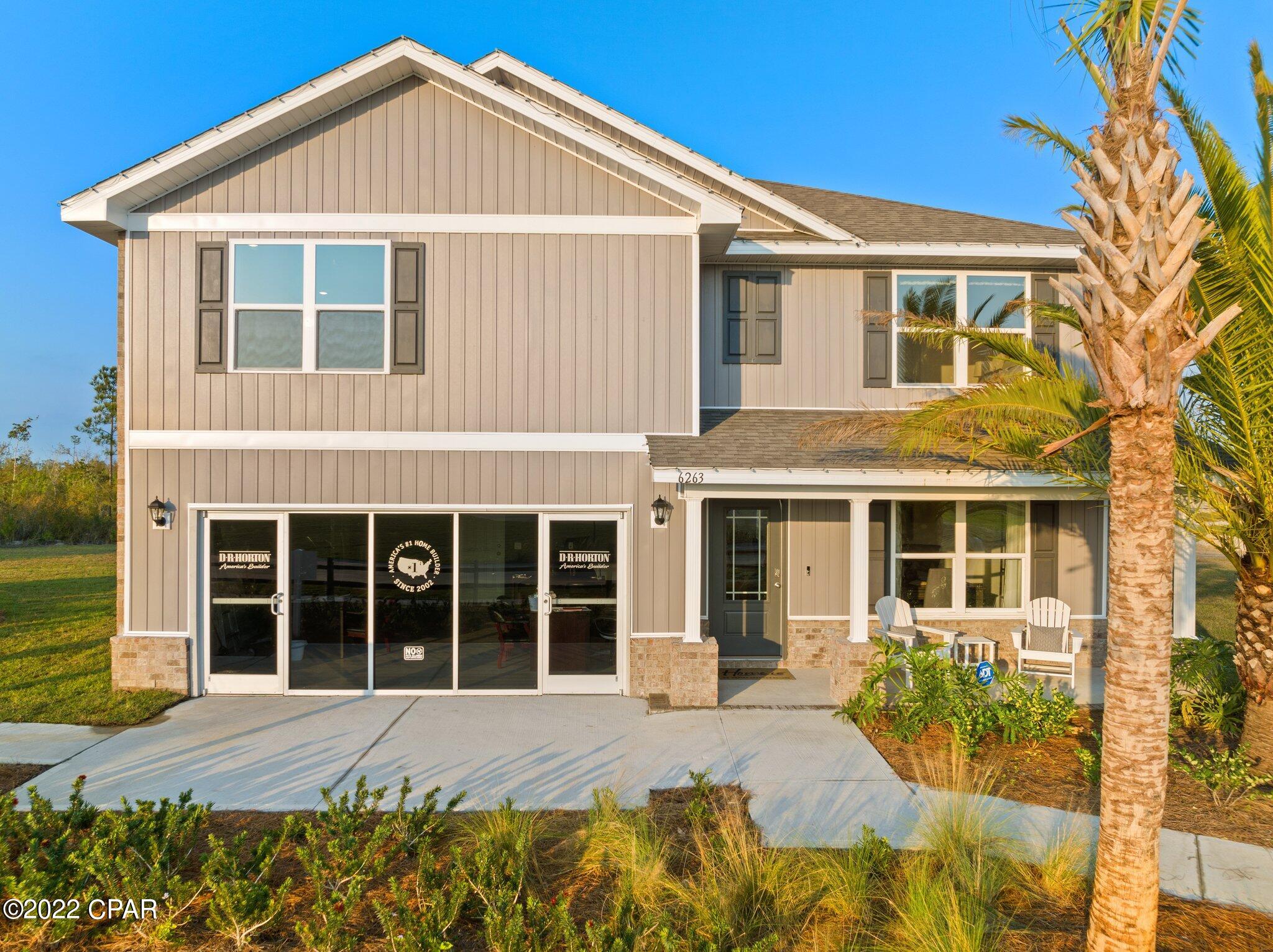 Just released! The Hayden is a 5 bedroom, 3 bath, 2 car garage floorplan. As you enter through the foyer, you will find a large open living space joined by a gorgeous dining and kitchen area with Whirlpool stainless steel appliances and durable laminate countertops. The Master bedroom is located on the second floor of the home and features a spacious walk-in shower, dual vanity sinks and large walk in closet. Standard features of this home also include; LVP flooring throughout the first floor, carpet on the stairs, hallways, bedrooms and traditional 8' ceilings. Living here would mean that you are approximately 20 minutes to Tyndall Air Force Base and close to numerous shopping and dining establishments. If you're looking for the perfect community, you've found it! This home comes standard with a Smart Home Technology package which includes a KwikSet keyless entry, Skybell doorbell,
automated front porch lighting, an Echo Dot device, and Quolsys touch panel which can be integrated to control your lighting,
thermostat, front door and so much more. A builder 10-year structural warranty is also included.

A clubhouse is currently under construction with an estimated completion of Fall 2022. The amenity will feature a yoga room, a catering kitchen, a fitness center equipped with cardio and weight areas, a large zero entry pool, a gazebo with grilling area and easy access to outdoor bathrooms from the pool.

Pictures may be of similar, but not necessarily of subject property, including exterior and interior colors.