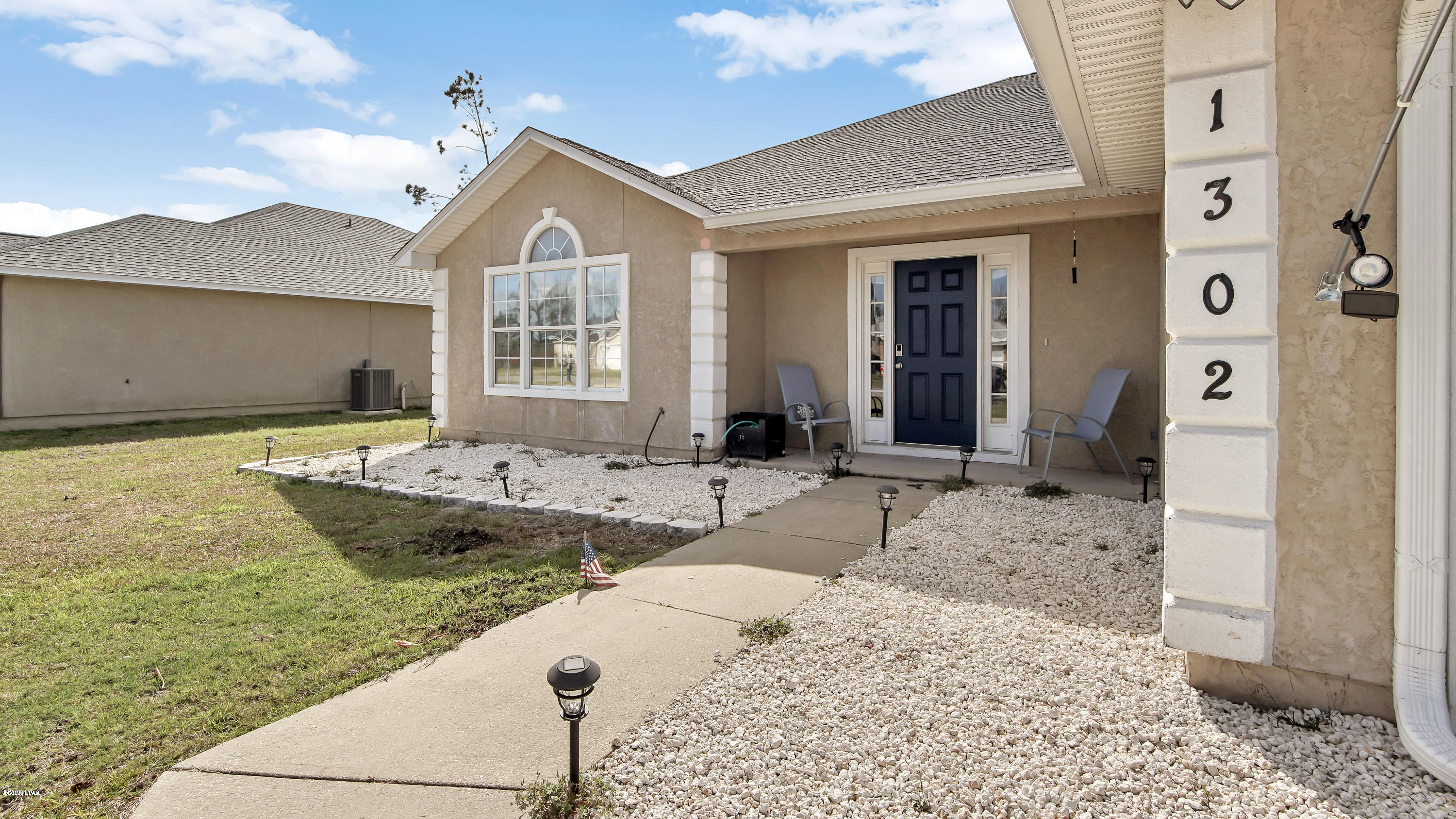 ** Accepting Back Up Offers* Beautifully updated home with many extras! Conveniently, located in Lynn Haven, close to schools, shopping, Tyndall AFB and Navy Base. This 3 bed 2 bath home has a large open floor plan. New roof one-year old, new LVP floors, new French doors and both bathrooms have been completely updated. The kitchen has great counter top space and plenty of cabinets. The kitchen also features bar-top seating that opens to a perfect eat in area. The master bedroom features a large open area that transitions into a beautifully remodeled en suite with two large walk in closets, two vanities, a tub and separate shower. The backyard has plenty of space for entertaining and has a storage building. Home comes with a transferrable termite bond. Most of the furniture is negotiable.