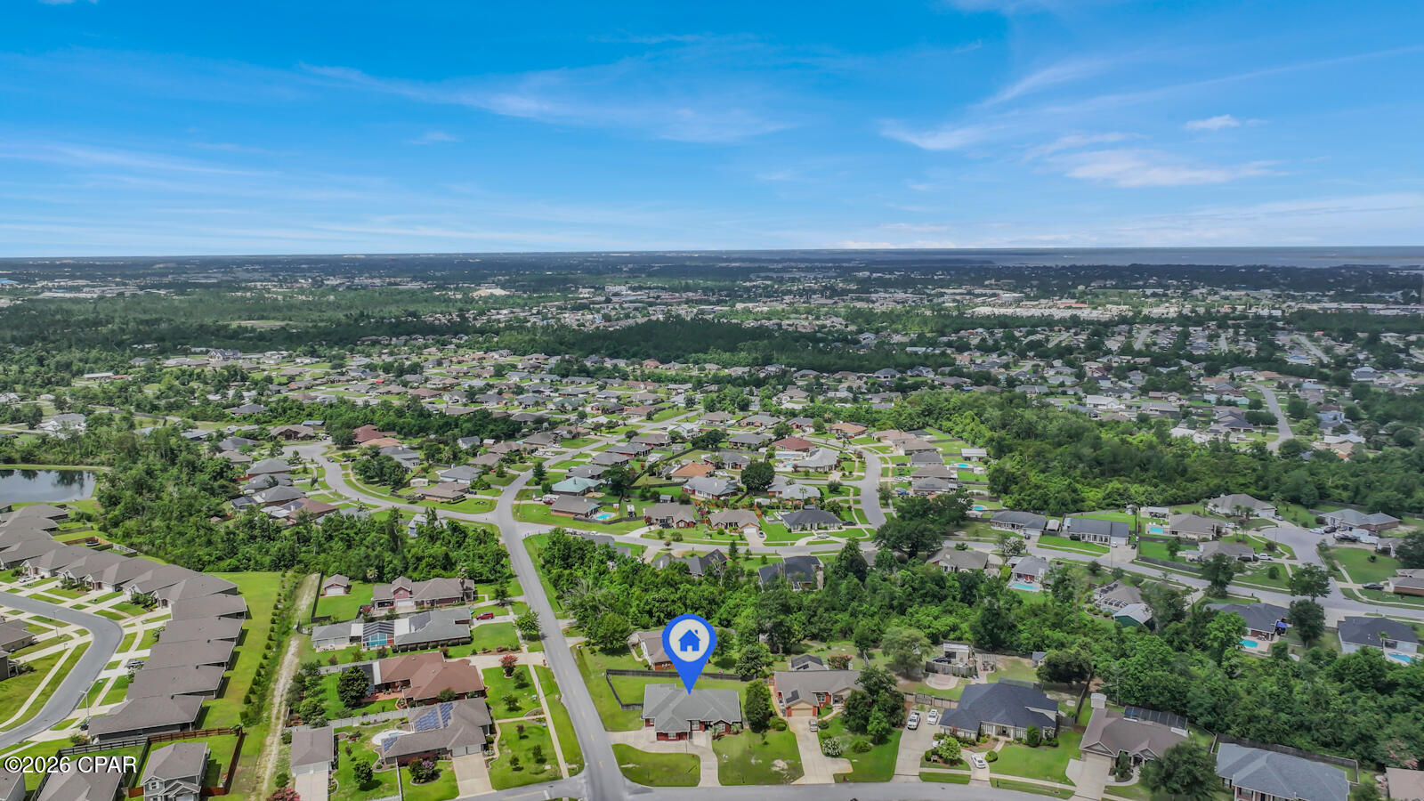 This custom all brick one level 4 bedroom 3.5 bath home with 3199 sq ft of living space sits on almost an acre of land! Such an exquisite home like this won't last long! It has been meticulously cared for by one owner. There is plenty of parking with a circular driveway on a huge corner lot with a fenced in back yard. The walkability, underground utilities, sidewalks and central location make Mowat Highlands one of the most sought after neighborhoods in Lynn Haven.  More features include 10 ft cathedral and tray ceilings, solid surfaces, crown molding, separate dining and study, 2 living areas, double sided fireplace, breakfast area, kitchen island, stainless appliances, walk in closets, custom window treatments, covered porches and so much more. No HOA, minutes to Downtown Lynn Haven and Panama City, Tyndall Air Force Base, parks, boat ramps, beaches, Pier Park and so much more! Thurso Road properties are rare to come to market, call your favorite realtor today to see your future Florida home!