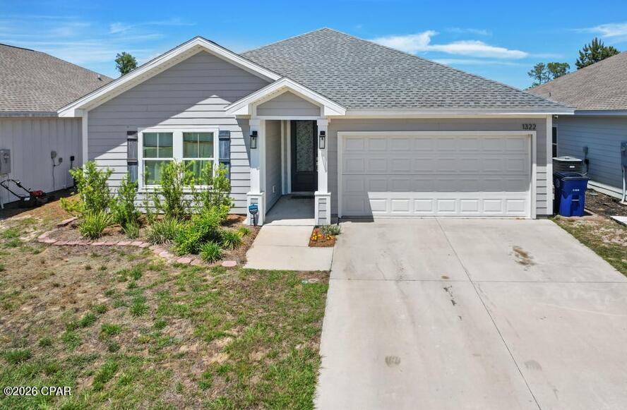 Available NOW! Newer centrally located Panama City home with easy access via the new Hwy 390 to the world's most beautiful beaches, a new Publix shopping center and the city's main attraction holder 23rd Street. Interior features include a foyer, large living room open to the kitchen and dining room, cook friendly kitchen with ample bar space and cabinetry plus a pantry, custom master bedroom with extra mouldings and upgraded paint, master bath with huge tile glass enclosed shower plus double vanity and large walk-in closet. Additional two bedrooms with guest bath. Exterior features two car garage, covered back porch and sprinkler system. Pets allowed with $300 non-refundable pet fee and owner approval. All ages, sizes, features and school zones to be verified by the buyer.