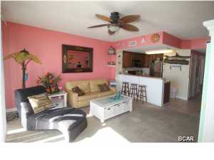 This 10th floor unit is fully furnished and ready to move in and has perhaps the best view on the beach. This unit is loaded with ammenities include: Covered parking in the parking garage, State of the Art Fitness Room, 4 High Speed Elevators, 2 Gulf side Pools with large deck area, Spa, and more. This spacious one bedroom with bunk-hallway and two full baths features solid surface countertops, upgraded cabinets, stainless steel appliances, 9' ceilings, large balcony overlooking the Gulf of Mexico, ceramic tile floors except the Living Room and Bedroom which are carpet. Association Fees include Electricity, Phone, Cable T.V., Water for unit. All information is believed to be correct but should be verified by the Buyer.