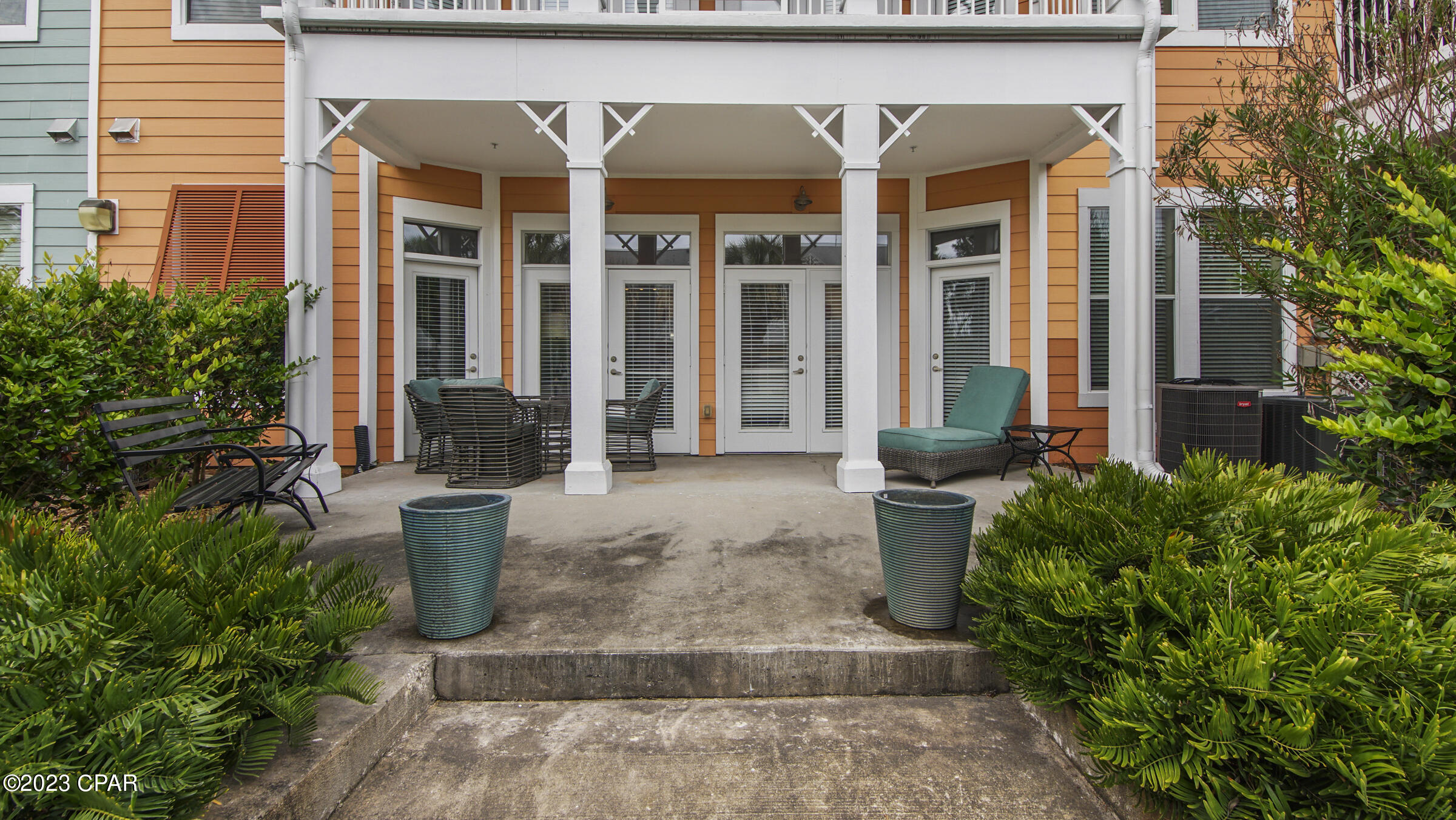 IT DOESN'T GET BETTER THAN THIS!  This unit is located on the ground floor right off the garage for easy access with a large patio. All appliances, HVAC and hot water heater are relatively new and well maintained. Island Reserve outside amenities include a one-acre lagoon style pool with waterfalls, splash pad and hot tub. Indoors you can enjoy a basketball/pickleball court, fitness center, game room and theater room. This unit has an open floor plan with two separate bedroom suites. The unit features stainless steel appliances, , granite countertops, 10 ft. ceilings, and crown molding.  Enjoy island living at its best.  Convenient to shopping, entertainment, fishing and approximately 1.4 miles to the beautiful white beach.  All room sizes are approximate.  Please measure if important.