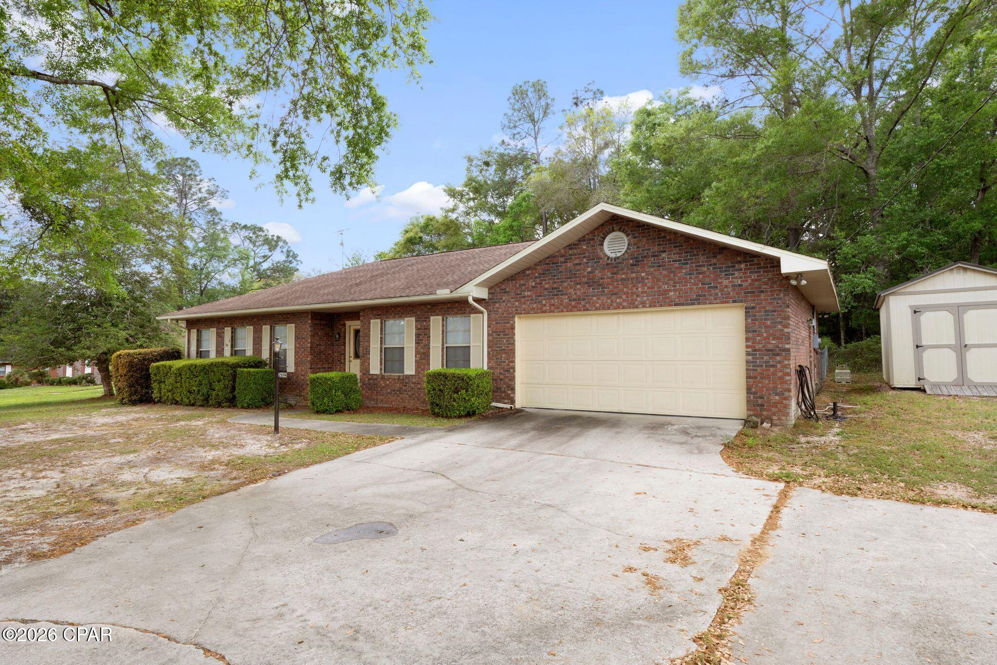 Welcome to 2694 Marian Drive, a charming home tucked away in a quiet Bonifay neighborhood offering comfort, space, and small-town appeal. Situated on a generous lot right on the golf course, this property provides beautiful views and a peaceful setting, just a short golf cart ride from the clubhouse.

Inside, you'll find a functional layout with bright living spaces and a comfortable flow between the main living areas. The kitchen offers ample cabinet and counter space, making it ideal for everyday meals or gathering with family and friends. The bedrooms are well sized, providing comfortable retreats, while the bathrooms are conveniently located to serve the home.

Step outside to enjoy the open yard with plenty of potential for entertaining, pets, or future enhancements. The property also offers convenient parking and additional storage options.

Located just minutes from local schools, shopping, and dining, this home combines quiet living with everyday convenience. Whether you're looking for a primary residence, rental opportunity, or a place to make your own, 2694 Marian Drive is full of potential.