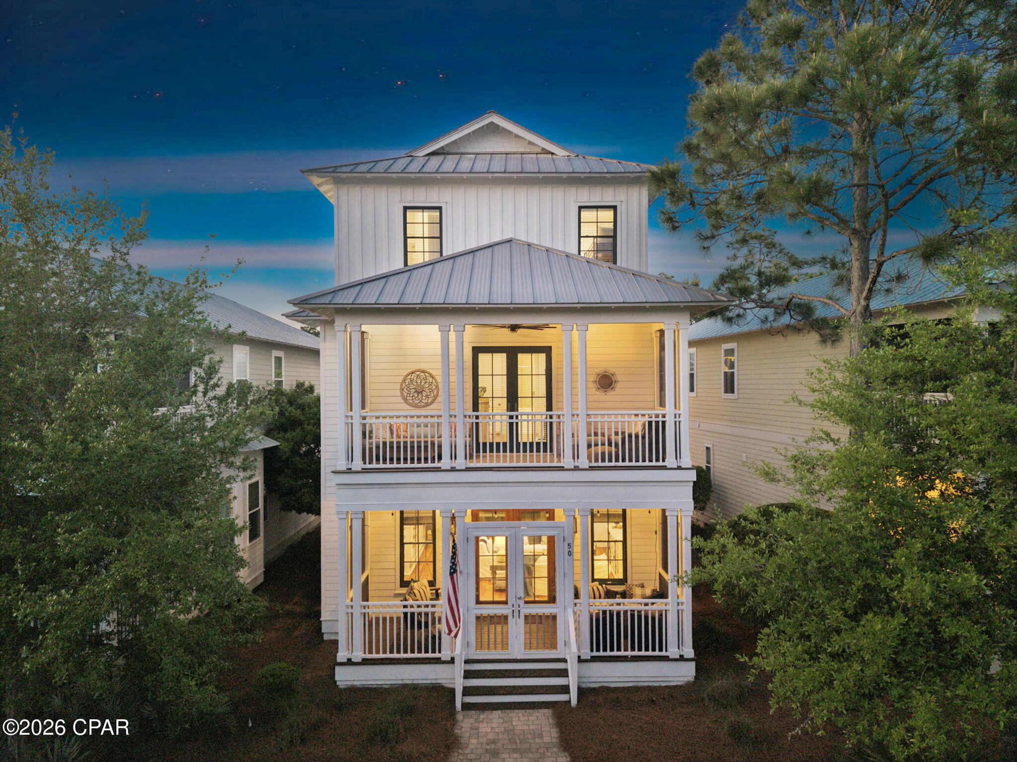 Discover the pinnacle of Emerald Coast luxury at 50 Cinnamon Fern Lane, a majestic three-story Coastal Castle that stands as the best-priced home per square foot in the prestigious NatureWalk at Seagrove community. Recently reimagined by a professional designer, this expansive 4-bedroom, 4.5-bathroom 30A real estate gem offers a rare blend of architectural grandeur and refined warmth. Spanning nearly 3,000 square feet, the newly decorated interior serves as the ultimate secondary beach home, featuring a sophisticated ''Quiet Luxury'' aesthetic that is both high-end and incredibly cozy. Enveloped in a private emerald cocoon of mature, towering greenery, this 30A beach house offers a level of seclusion rarely found in the neighborhood. While your ''Coastal Castle'' provides a serene sanctuary, it sits just steps from world-class NatureWalk amenities. Residents enjoy exclusive access to ''The Gathering Place,'' featuring a resort-style zero-entry pool, heated lap pool, children's splash pad, and community fire pits. For the active family, the community offers pickleball courts and direct access to the private ''Lilly Lane'' beach trail, a scenic bike ride leading straight to the sugar-white sands and emerald waters of the Gulf. Strategically located near the iconic shops and dining of Seaside, FL and WaterColor, this estate is a premier investment property or family legacy retreat. With ample overflow parking and a designer-curated finish, 50 Cinnamon Fern Lane represents the most compelling value for a luxury home in Santa Rosa Beach. Experience the enchantment of a three-story manor at an unparalleled price point.