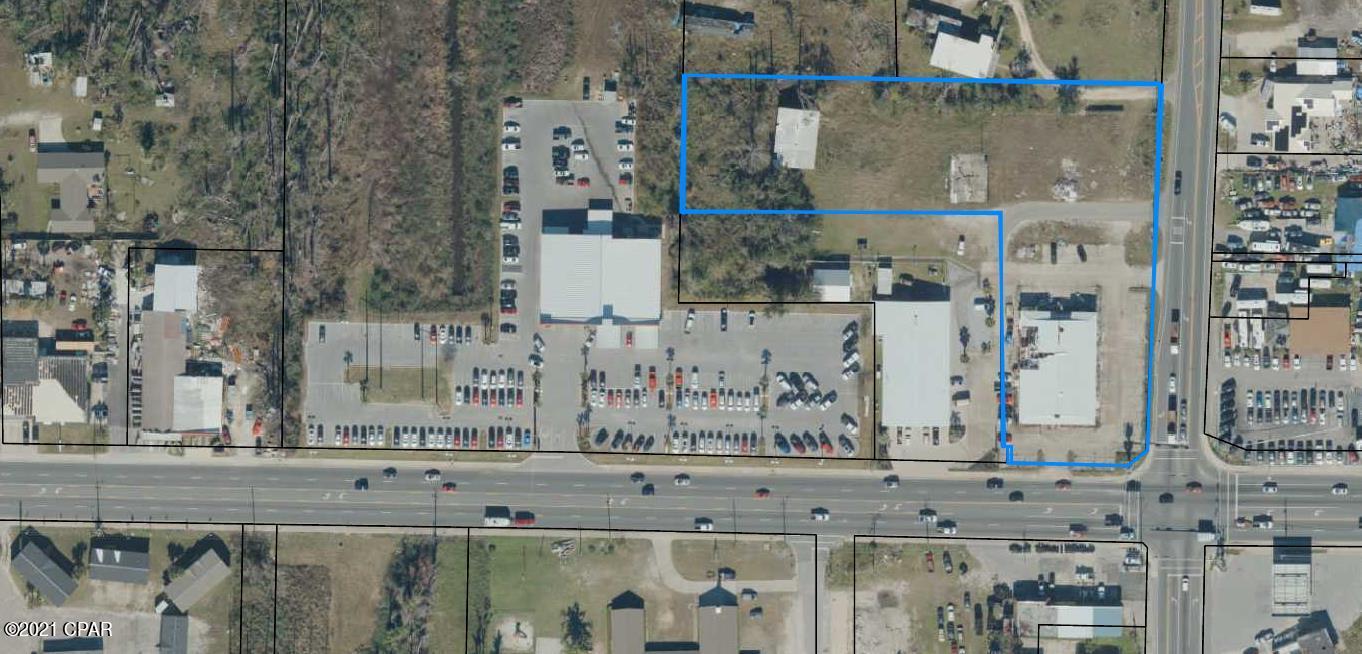 Build your new business HERE! This is one of the highest traffic vacant corner locations in the central Panama City area with over 30,000 cars per day. The corner is 2.24 Acres and zoning is General Commercial C3 which will allow most businesses to operate without further zoning considerations. The corner offers ingress/egress from both Hwy 98 and East Ave. Location is in the Hwy 98 growth corridor associated with the expansion of Tyndall Airforce Base in the next 2-5 years. Property also borders East Ave. which is a major cross point highway that funnels traffic to Hwy 231 and Lynn Haven. Storage building on property needs repair but can be used with minimal effort.