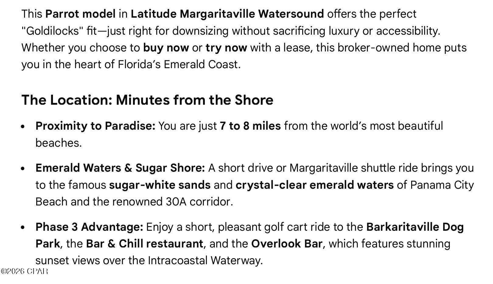 Latitude at Watersound - Residential Lease