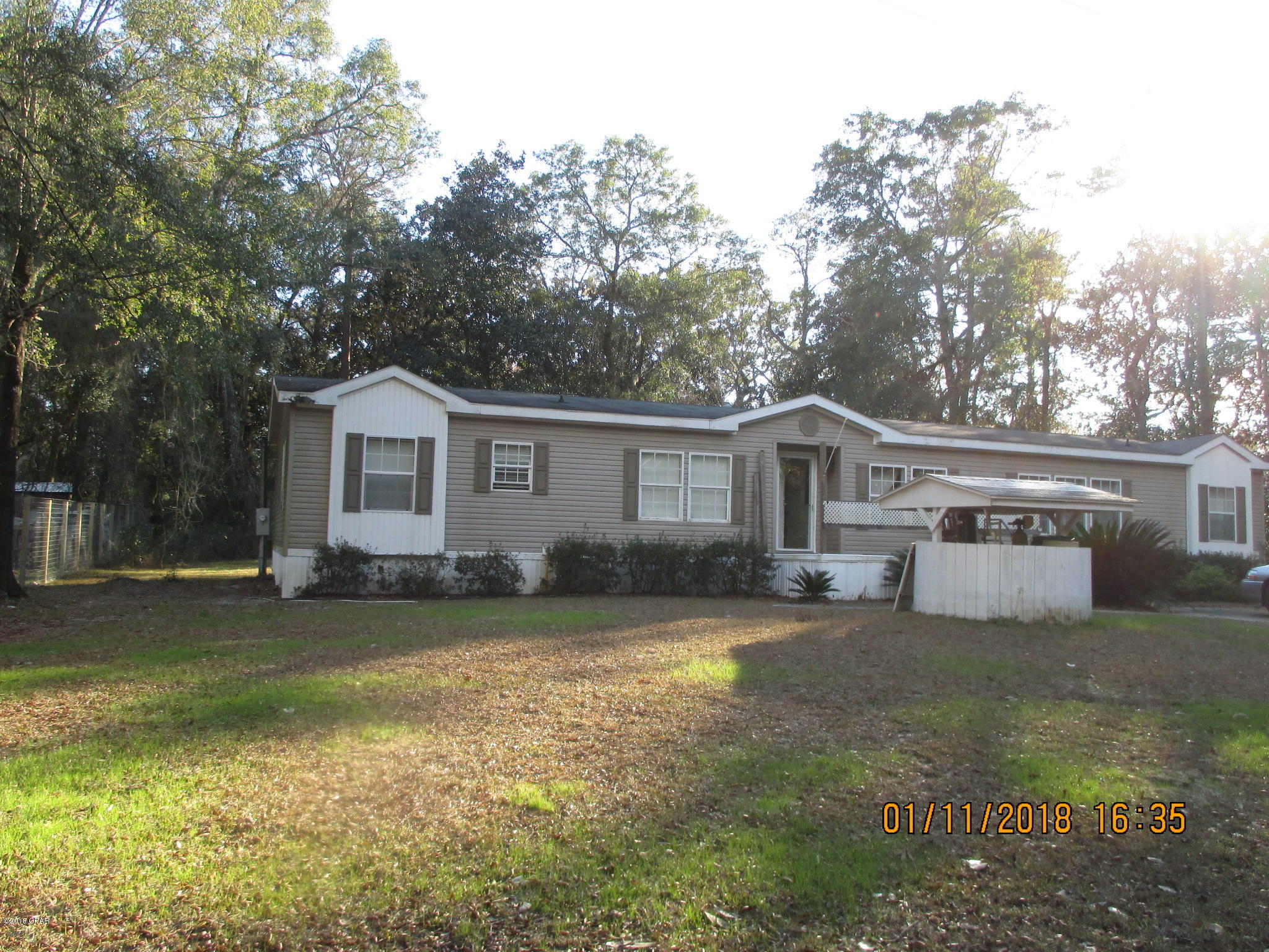 4/2 manufactured home in the Bayou George area. Walking distance to Cherokee Landings at Deer Point Lake on a large lot. All property sizes and ages are approximate, please measure and/or verify if important. 

School assignments are subject to change, please check with Bay County for most accurate information.

Deposit is the same as the rent. 

Pets allowed with owner approval and NON REFUNDABLE pet fee applies per pet.  Breed restrictions apply.
