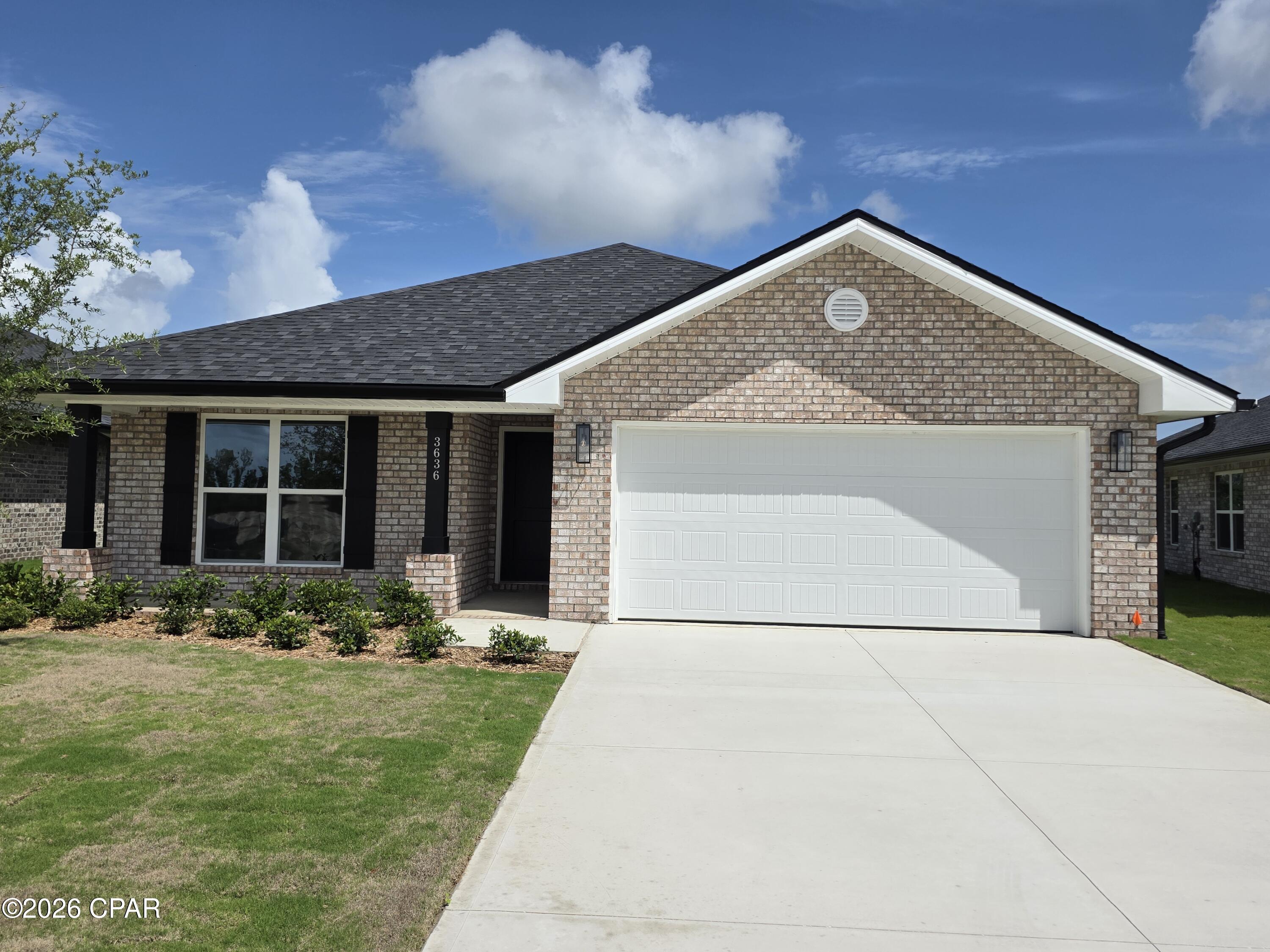 The 1711 floorplan design by Adams Homes is a well-designed and spacious home that offers both style and functionality. With three bedrooms, two bathrooms, and a two-car garage, this single-story home provides a comfortable and versatile living space. As you enter the home, you are welcomed into a foyer that leads you into the main living area. The open-concept design seamlessly connects the kitchen, dining area, and living room, creating a bright and inviting atmosphere. The kitchen is thoughtfully designed with modern appliances, ample cabinet space, and a breakfast nook, making it a practical and stylish space for cooking and entertaining. The adjacent dining area provides plenty of room for family meals and gatherings. The living room serves as a central gathering space, offering ample room for relaxation and entertainment. The master suite is located at the back of the home, providing a private retreat for homeowners. It features a spacious bedroom, a walk-in closet, and an ensuite bathroom with a double vanity, and garden tub. The two additional bedrooms are situated near the front of the home, offering privacy and flexibility to accommodate family members, and guests, or create a home office or hobby space. The two-car garage provides ample space for parking and storage. Additionally, a covered porch at the back of the home extends the living space outdoors, providing a perfect spot for relaxation or outdoor gatherings. With Adams Homes' commitment to quality craftsmanship, this home is designed to provide both comfort and style. Embrace the functionality and spaciousness of the 1711 floorplan, and personalize it to match your individual preferences and lifestyle, creating a home that truly reflects your unique personality and brings joy to everyday living.