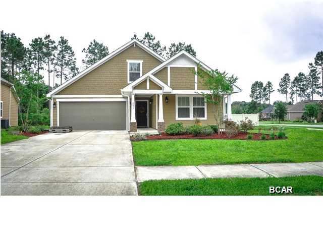 Here is your chance to own a home in one of Lynn Haven's premiere neighborhoods - Hawks Landing. This gorgeous 4 bedroom 3 full bath split bedroom home is move in ready. The living room boasts tiled flooring, vaulted ceiling, and an open living/kitchen/dining room. The kitchen features granite countertops, large pantry, and black appliances. The Norris is a charming floor plan that has an upstairs Bonus Room/4th Bedroom with it's own private bathroom. The spacious master bedroom has two huge walk-in closets! This home is located on a cul-de-sac. There is a security system already in place. Buyers are responsible for the St. Joe Fee of 1/2 of 1% of the purchase price. Measurements are approx., please verify if important.