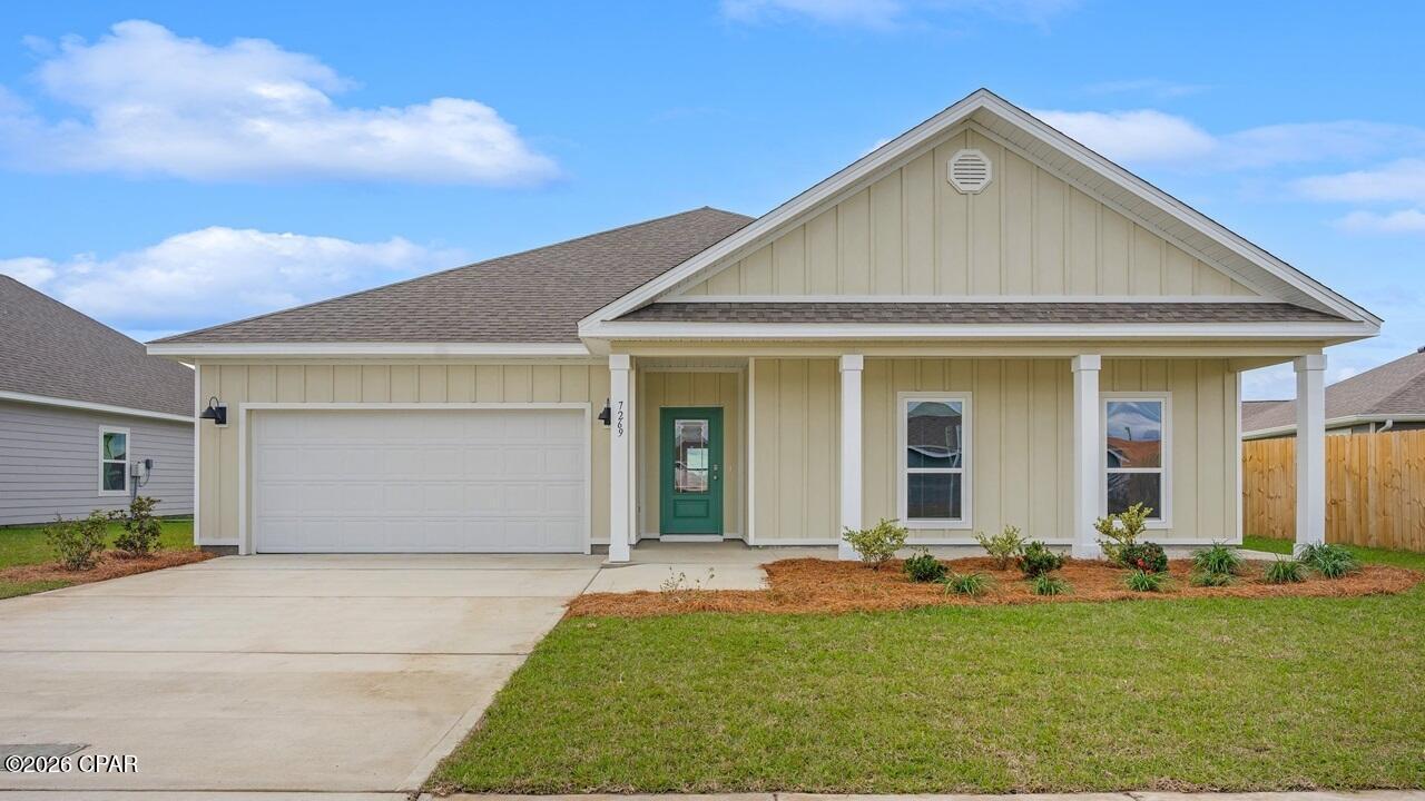The Victoria is a large open floor plan that is a great addition to our Tradition Series homes at Hodges Bayou. The Victoria is a 4-bedroom, 2.5-bathroom, 2 car garage home that has 2,275 square feet and many features. It is a popular floorplan built at many of our communities here in the sunny Panama City, Florida. As you approach the Victoria floor plan, you will notice the large covered front porch that faces a community pond, relax, enjoy your coffee in the morning with a beautiful view. Hardie Board siding that covers all sides of the house. There is also a covered back patio that has plenty of room for patio furniture to enjoy your friends and family.

On the inside of the Victoria, you'll notice the sunlight that radiates throughout the home from the many windows and the EVP flooring throughout the main areas of the home. Each bedroom has plush carpet floors and closets with ventilated shelving. The large open living room has tray ceilings and a ceiling fan and opens to the kitchen and dining area. The kitchen and full bathrooms have beautiful white cabinets and elegant white quartz countertops. The primary bathroom features a double vanity and a separate tub and a shower with glass doors next to a walk-in closet, saving you space in the main bedroom. The guest bathroom also features a double vanity and plenty of cabinet space.

Appreciate the convenience of a Smart Home technology package, featuring keyless entry and an intuitive control panel for your thermostat, lighting, and security systems. The exterior of this home features a Hardie board siding and is uniquely engineered to stand up to the harshest elements from wind, rain, fire, freezing temperatures, and hail on the exterior of this home. Dimensional shingles with 30-year warranty. A landscaped front flower bed at entry way and fully sodded yard. Our Hodges Bayou community features underground utilities making it less susceptible to damage from severe weather leading to fewer outages and more reliable service. Embrace the lifestyle you deserve where every detail is curated for your ultimate enjoyment.

Come and see for yourself why the Victoria is a popular floor plan for new home buyers. To see this floor plan at Hodges Bayou, stop by our model home today or schedule an appointment online.