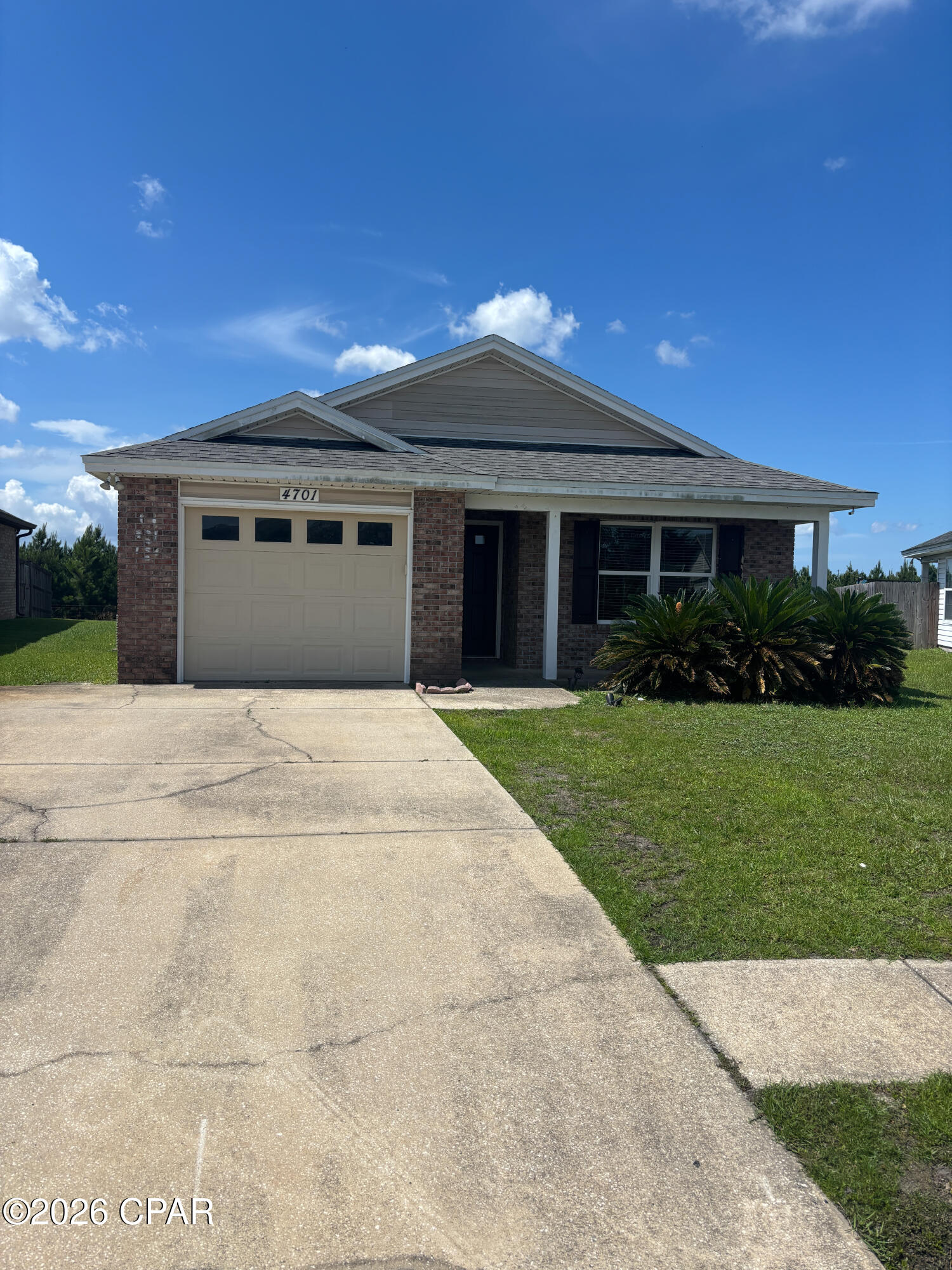 Welcome to 4701 Deerfield Dr, a 3-bedroom, 2-bath home in the Cherokee Heights area of Panama City, FL. Located at the end of a cul-de-sac, this all-electric residence with electric fireplace. Includes a 1-car garage and offers a comfortable floorplan with practical living spaces. The placement at the cul-de-sac provides a sense of privacy and reduced street traffic. Walking distance to Tommy Smith Elementary and Merritt Brown Middle School. Conveniently situated in a well-established neighborhood.