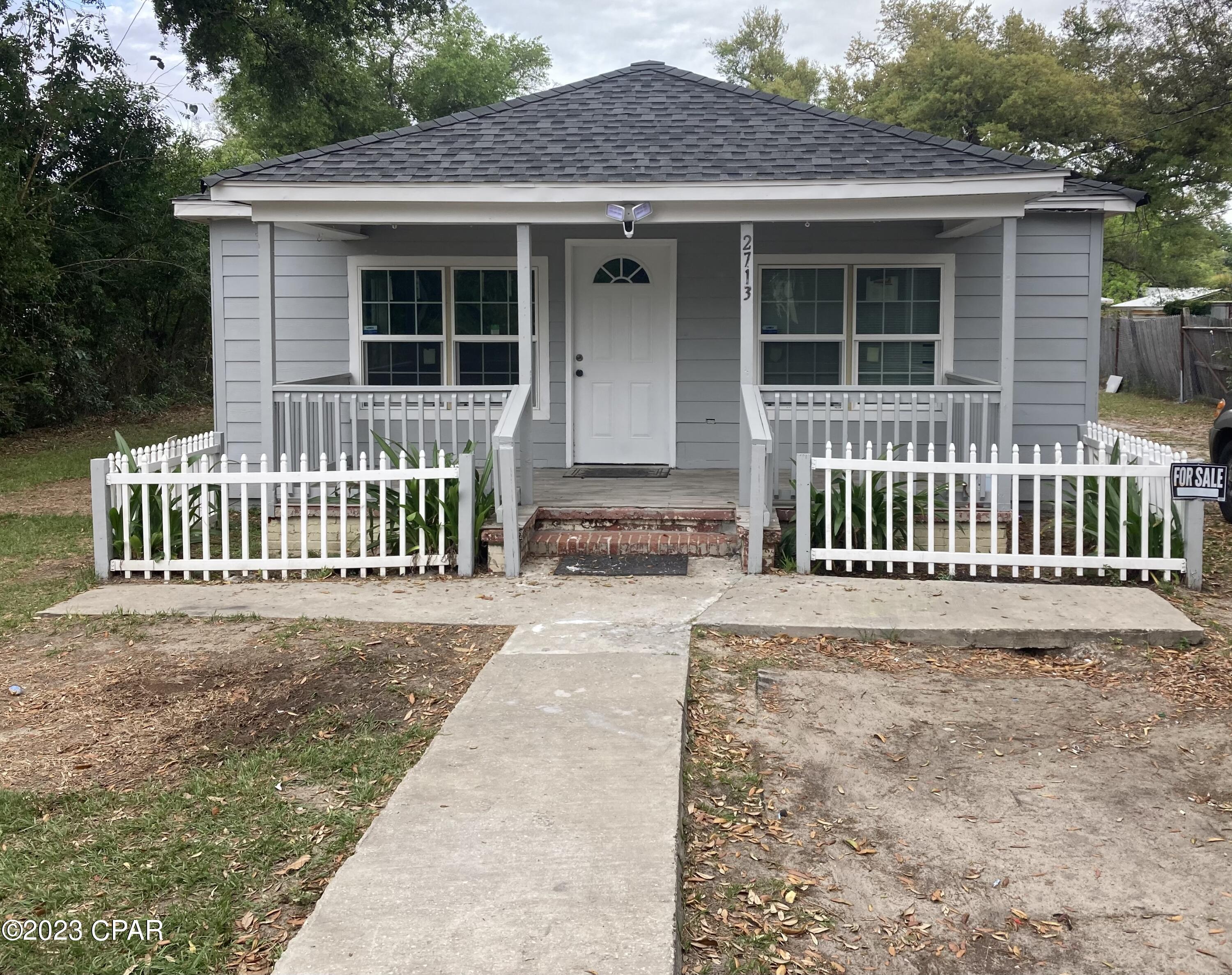 CASH ONLY ''AS IS'' SALE, NO EXCEPTIONS. ROOF WAS REPLACED AFTER HURRICANE MICHAEL BUT ROOFERS DID NOT PULL PERMITS. Great money maker rental!! This home is technically a duplex. Front of home is a 3bd, 1ba with office and full kitchen. Back of home has a separate entrance and is a 1bd(studio), 1ba with office/den and also has a full kitchen. A door separates both so it can be a huge single family or a dual rental. Huge shed in the back of home needs work but great for storage. Sellers are still cleaning it up so it will be picture ready by Friday and I will add pictures then. All information is approximate and should be verified by buyers if important