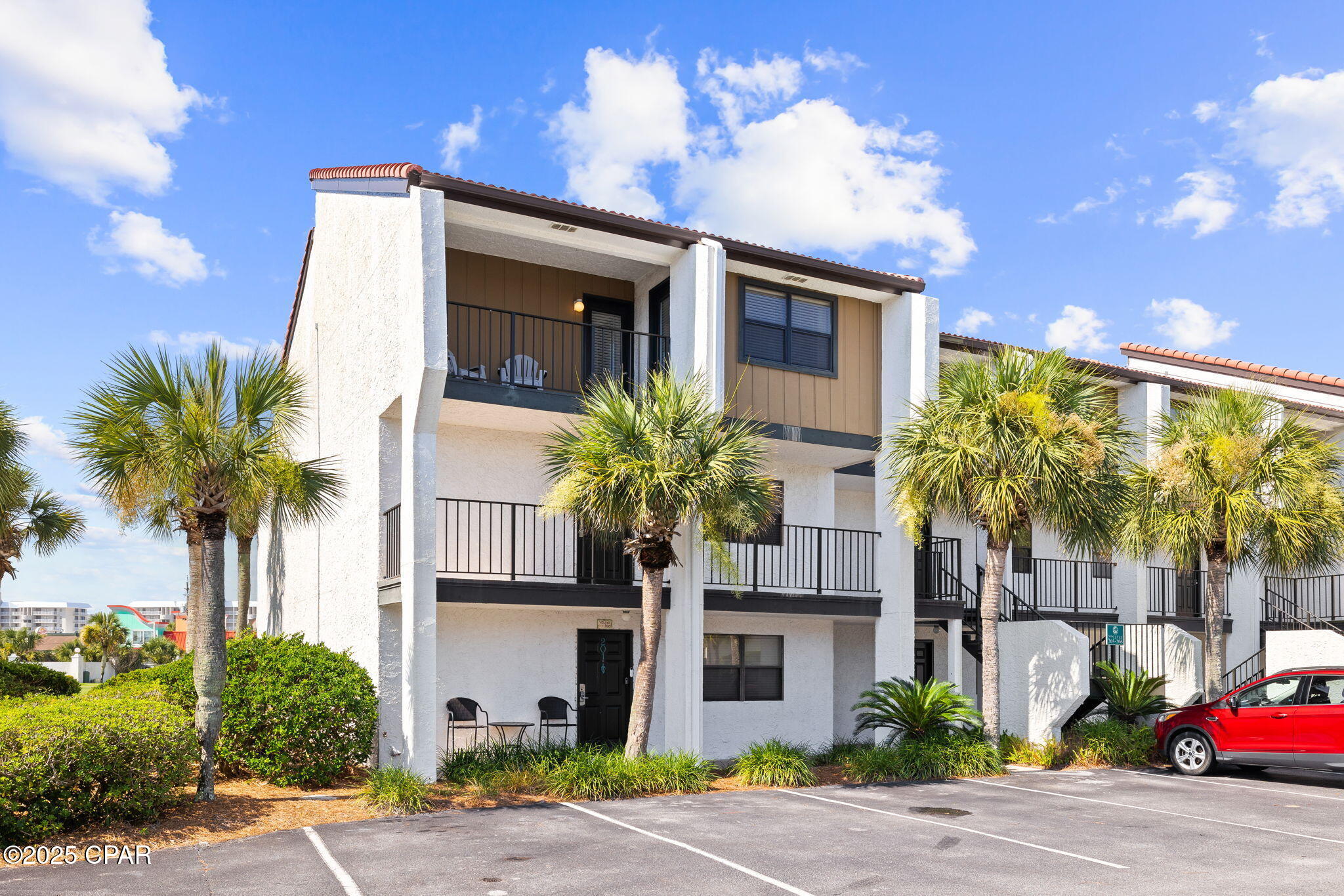 Welcome to Edgewater Golf Villa #205, one of just four executive-style golf villas in iconic Edgewater Beach Resort. End unit in a low-density building close to the entrance, heated pool, club facilities and beach walkover. This fully furnished 2Bd/ 3Ba gem spans over 1,800SqFt in a 2-story open layout, perfect for full-time living, a vacation retreat, or an investment property. Three outdoor seating areas, including an oversized patio, provide abundant options for relaxation. Generous windows invite natural light and offer serene views of the golf course and a scenic pond. Inside, you'll find designer textured ceilings, tasteful decor, modern lighting, solid wood doors, and durable luxury vinyl flooring throughout. The kitchen boasts updated stainless-steel appliances, quartz countertops and a marble backsplash. Both HVACs replaced in 2024. All three bathrooms have been renovated, and the generous master en-suite features a large double vanity, a freestanding soaking tub, and a separate shower. 

Edgewater Beach Resort is secure, gated community offering an unparalleled lineup of amenities, including a private beach, 11 swimming pools (10 heated in cooler months and an expansive 11,500-square-foot lagoon-style pool with waterfalls and cabana rentals), four Gulf-facing hot tubs, a kids' splash pad, an executive par-3 golf course, 10 tennis courts, 5 pickle-ball courts, 10 shuffleboard courts, a basketball court, a complete fitness center, on-site restaurants dining, as well as EV-charging stations, trailer/boat/RV parking, and a convenient tram system. Just across the street, you'll find top-rated dining at Firefly, pampering at Bella Day Spa, and family fun at Rock'It Lanes bowling and arcade. These exclusive floor plans rarely hit the market--call now to schedule your private showing.