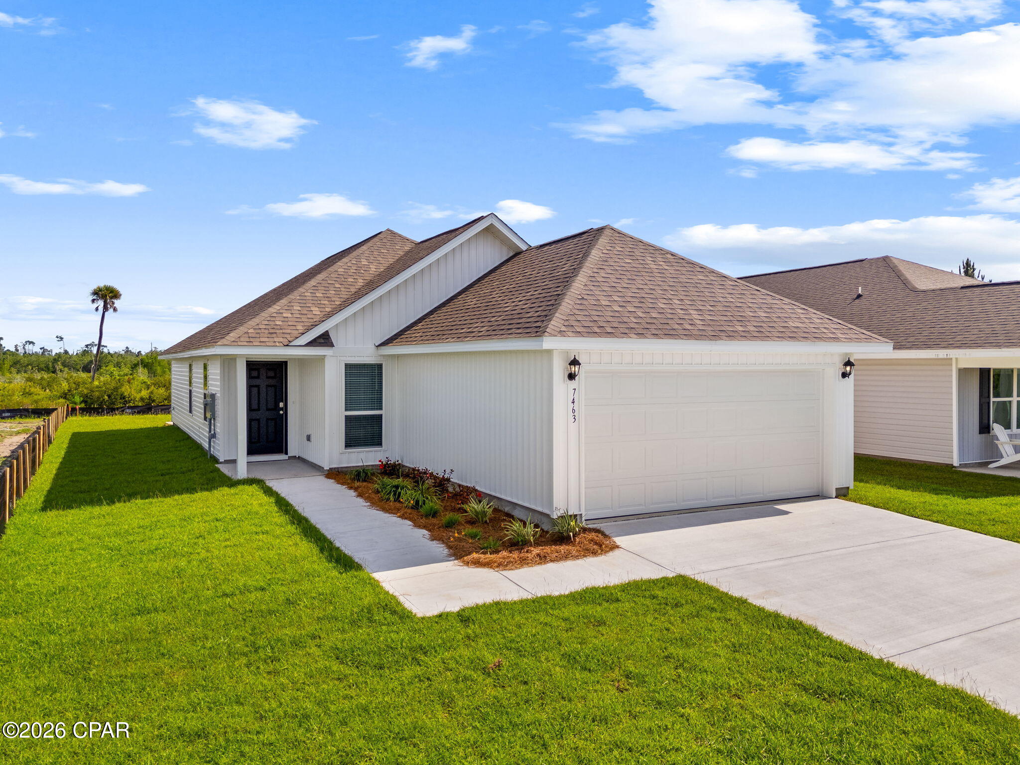 Welcome to 7463 Morningside Dr. The Celeste floor plan is a 3-bedroom, 2 bathroom, 1,427 square feet open concept home. As you enter, you will notice the living room as the focal point of the home as it opens to the kitchen, hallway, and primary bedroom.

The main areas are made with beautiful EVP flooring and carpet in the bedrooms. The kitchen has granite countertops and shiny stainless-steel appliances including a stove, microwave, and dishwasher. The bathroom also has granite countertops and EVP flooring, and the primary bathroom features a double vanity while the guest bathroom features a single vanity. Like all homes in Morningside, the Celeste includes a Home is Connected smart home technology package which allows you to control your home with your smart device while near or away.

On the outside you will see durable vinyl siding and the spacious 2 car garage. Each home has dimensional shingles with a 30-year warranty. Each yard is fully sodded and has plenty of room to enjoy activities with your family or friends.

Whatever home you're looking for, you will find one at Morningside. Schedule a tour to see this beautiful floor plan.