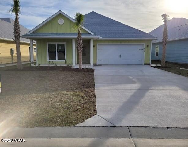 The Rhett is a 4-bedroom, 2-bath home with over 1,700 square feet of living space located in WindMark Beach *overlooking a pond!*  Standard features of this home include beautiful granite countertops with undermount sinks in the kitchen and all bathrooms.  Luxury Vinyl Plank flooring throughout the entire home, 9-foot ceilings throughout, 11-foot double trayed ceiling in the living room, and 10-foot single trayed ceiling in the owner's suite. Stainless steel appliances included are a free-standing smooth top range, microwave, and dishwasher.  This home also includes a disposal and water filtration system in the Kitchen.  WindMark Beach is a tranquil community where one can enjoy the natural settings with boardwalks, walking paths, bike trails, and deeded beach access. WindMark Beach also offers residents numerous luxury amenities and features including a community pool, a gym, restaurants, packaging store/bar, beach equipment rentals, community fire pit, local shopping, and a versatile community center.