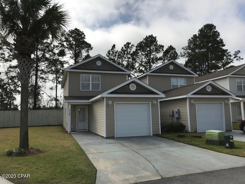 Sterling Cove offers an opportunity to be in a centralized beach location in a gated community with a pool for a very affordable price! This detached home is close to the Hathaway Bridge and the Navy Base. The kitchen has plenty of cabinet space and is open to the living room. This unit is nicely equipped having all tile floors except the stairs and bedrooms, and freshly painted all neutral colors. There is a balcony off the master bedroom upstairs and covered porch downstairs with extra storage area.