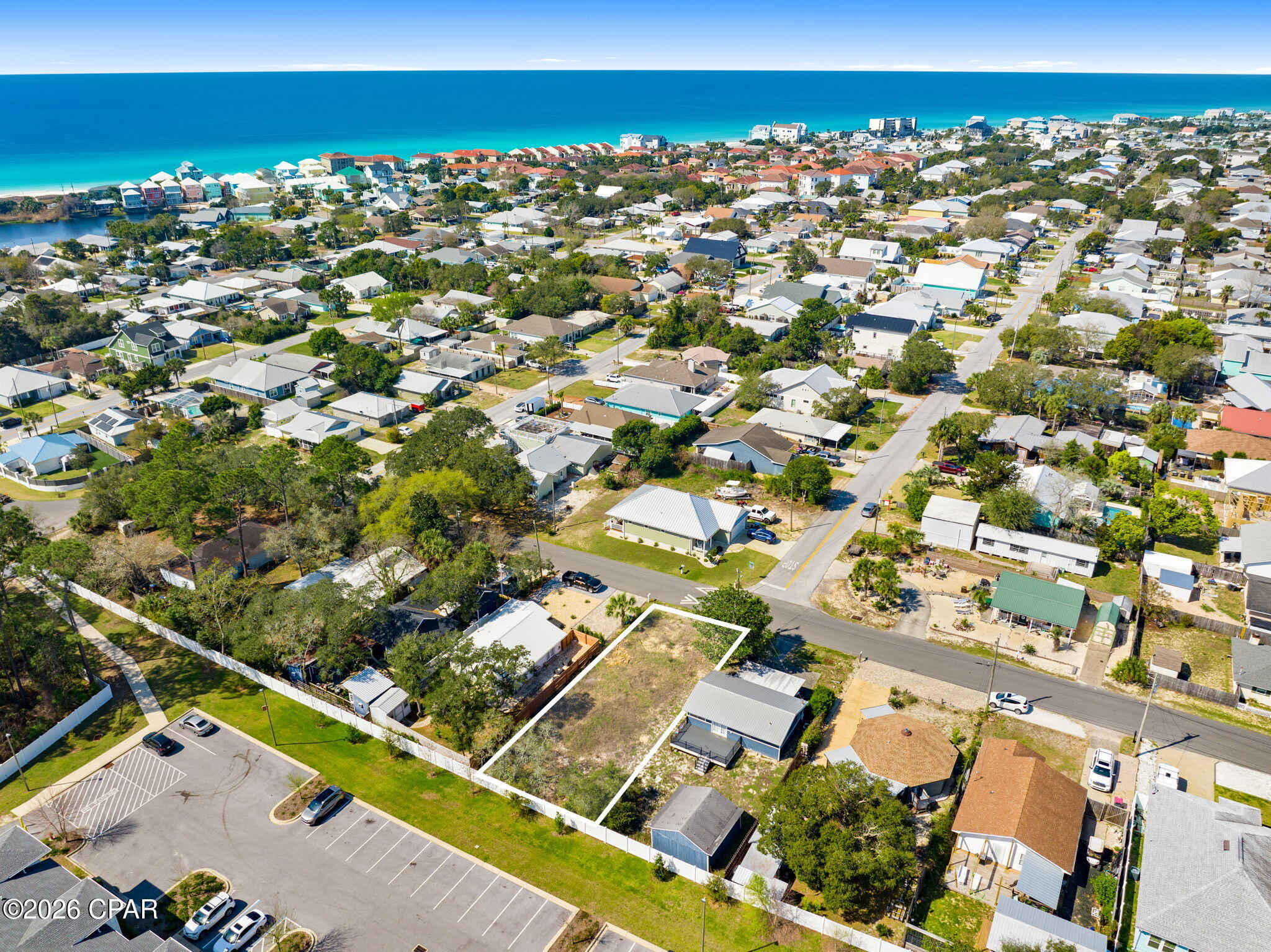 'CURRENTLY UNDER CONTRACT, SELLER WILL CONSIDER BACKUP OFFERS. * This already cleared homesite sits on the popular west end of Panama City Beach and is located in a quiet, established neighborhood in the coveted community of Riviera Beach. The property is just a few blocks from the white sandy beaches and emerald waters. Whether you want to build a primary home, a vacation spot, or an investment property, this lot combines a great location with privacy and easy access. This is a golf cart friendly community and there are no high-rise condos to share your beach accesses. Nestled in between all of the action, you are only a 5-minute drive to 30A and 10 minutes to Pier Park. No HOA fees and flood insurance is not required. Inquire today to discover why Northwest Florida remains one of the most highly sought out areas and start living the coastal lifestyle that you deserve.