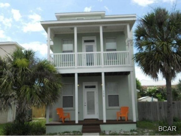 Spacious 3 bedroom 3.5 bath home with inground pool and privacy fenced yard. First floor is master bedroom with full bath, living room/dining room, kitchen breakfast bar and guest bath. Second floor has 2 bedrooms and 2 full baths. The third floor is a bonus room that could be used as an office or additional bedroom. There is a covered porch and balcony off upstairs bedrooms. Privacy fenced yard with inground pool.