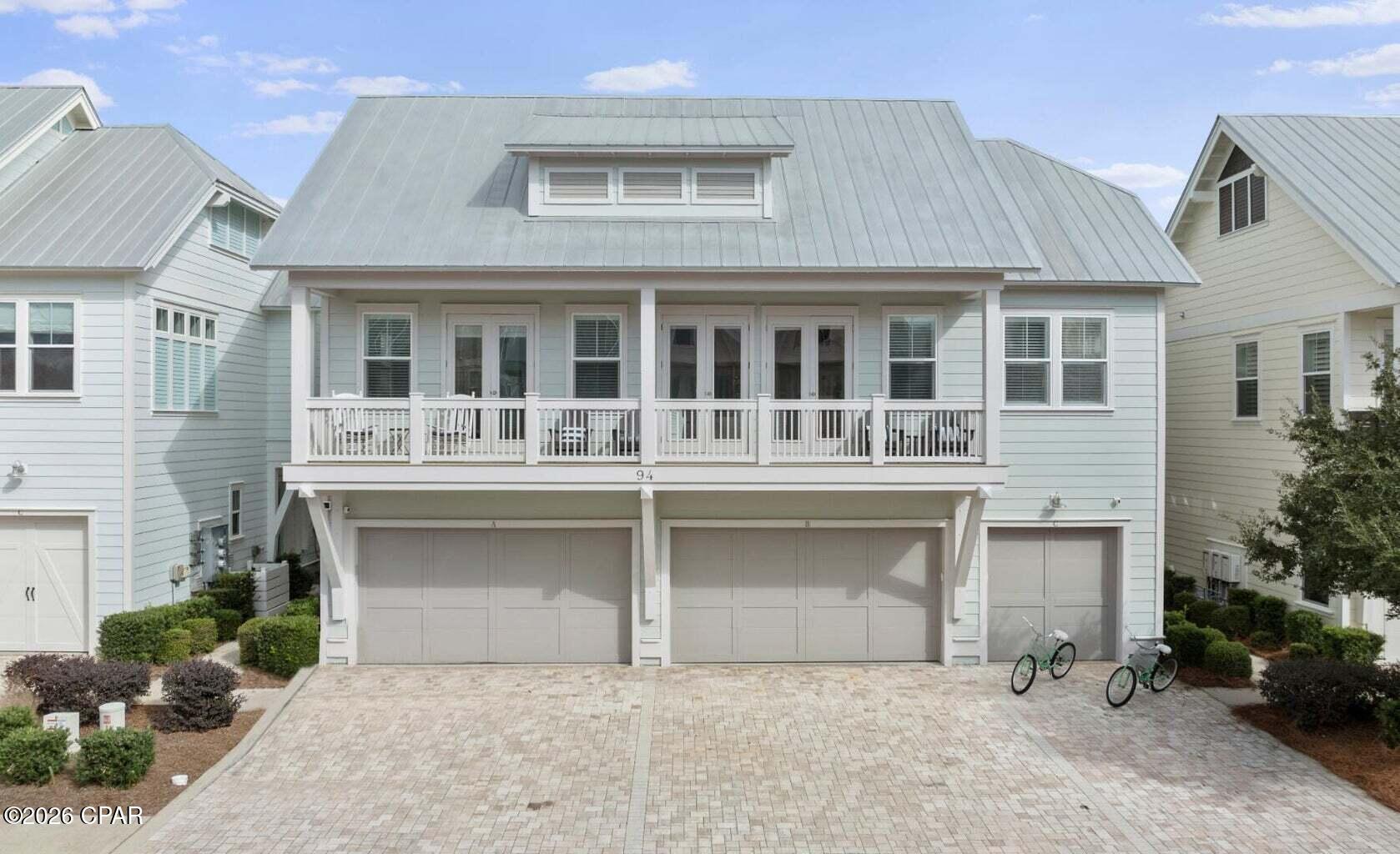 ''Gone Coastal'' is beautifully appointed two bedroom, two and one half bath town home in sought after Prominence on 30A. 

A proven four year track record of rental income and rated at 9.8 as a ''Super Host'' on VRBO creates a savvy investment. 

Updates include: Shiplap, new HVAC with air purification system, new washer and dryer, and new dishwasher. Offered fully furnished; ideal for those looking for a relaxing, fun-filled vacation home! 

The first level consists of a garage and foyer where steps lead to the second floor where you'll enjoy a fully equipped kitchen with stainless appliances and beautiful counter tops and living and dining area. Step onto a large balcony and take in the afternoon breezes and sunsets. Both bedrooms are ensuite with private bathrooms, one leading to the balcony.

There is a laundry room close by completing the second level.

When the sun comes up you are steps to the cool water of the community pool, or make your way to the beaches nearby for a day of tanning with a book in hand.

There is a convenient tram to the beaches or use the beach cruiser bikes. Load your gear behind one of the bikes in the easy tow cart. ''Gone Coastal'' has beach chairs, umbrellas, and beach toys available. Also feel free to have one of the beach rental companies set up your spot on the sand.

Prominence is located on the North side of 30A between Alys Beach and Seagrove; enjoy access to the two community resort style pools  and a private shuttle service to the Santa Clara Beach access in Seagrove. There is an ease and convenience of walking over to ''The Big Chill'', the community's town center which includes restaurants, shops, an amphitheater with a covered event pavilion, a cinema screen for movies, as well as a stage for concerts and events.