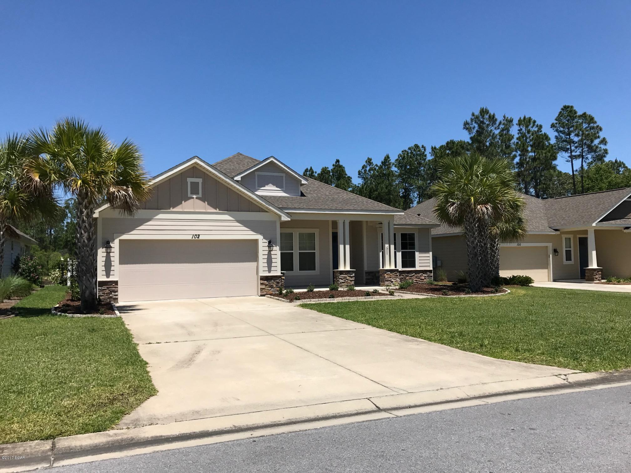 Incredible 4 bedroom home located in Breakfast Point.  This home is 2600 square feet with an open and spread out feel.  Elevated ceilings, built in shelving with a formal dining room and office.  This home also features a large breakfast bar with breakfast nook looking out over the outdoor kitchen and large screened (automated) patio.