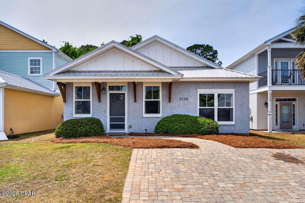 Welcome to Hidden Lagoon Villas--where convenience, comfort, and coastal living come together.

This 4-bedroom, 2-bath home is perfectly positioned in one of the most accessible areas of Panama City Beach, placing you just minutes from everything that makes life here so desirable. Imagine being only a 5-minute drive from beautiful beach access points--making morning walks on the sand or sunset views part of your everyday routine. Daily errands are just as easy, with Publix right around the corner for quick grocery runs.

Dining out? You're surrounded by some of the area's local favorites, including Dat Cajun Place, Captain Anderson's Restaurant, Diego's Burrito Factory, and Andy's Flour Power--giving you incredible options for everything from casual bites to waterfront dining. And lets not forget local charter fishing. This property is also located right by Treasure Island Marina where you can store your boat or hop on a charter boat with some of Bay County's best Charter Boat Captains. 

Inside, the home features a bright open floor plan designed for both everyday living and entertaining. The seamless flow between the kitchen, dining, and living areas makes it easy to host gatherings or simply stay connected with family.

The layout is thoughtfully designed with flexibility in mind. Two bedrooms are located at the front of the home and share a bathroom--perfect for guests or kids--while the split-bedroom design places two additional bedrooms in the rear. This setup is ideal for creating a private primary suite with a nearby nursery, home office, or flex space to fit your lifestyle.

Step outside and enjoy the benefits of a low-maintenance yard--giving you more time to enjoy the beach, the pool, or everything the area has to offer instead of spending weekends on upkeep. Even better, the home sits directly across from the community pool, making it incredibly convenient to cool off, relax, or entertain without the maintenance responsibilities of owning a private pool.

Whether you're looking for a primary residence, vacation home, or investment opportunity, this property checks all the boxes with its unbeatable location, smart layout, and easy-living features. 

Call your Realtor TODAY to see this great property before its too late.