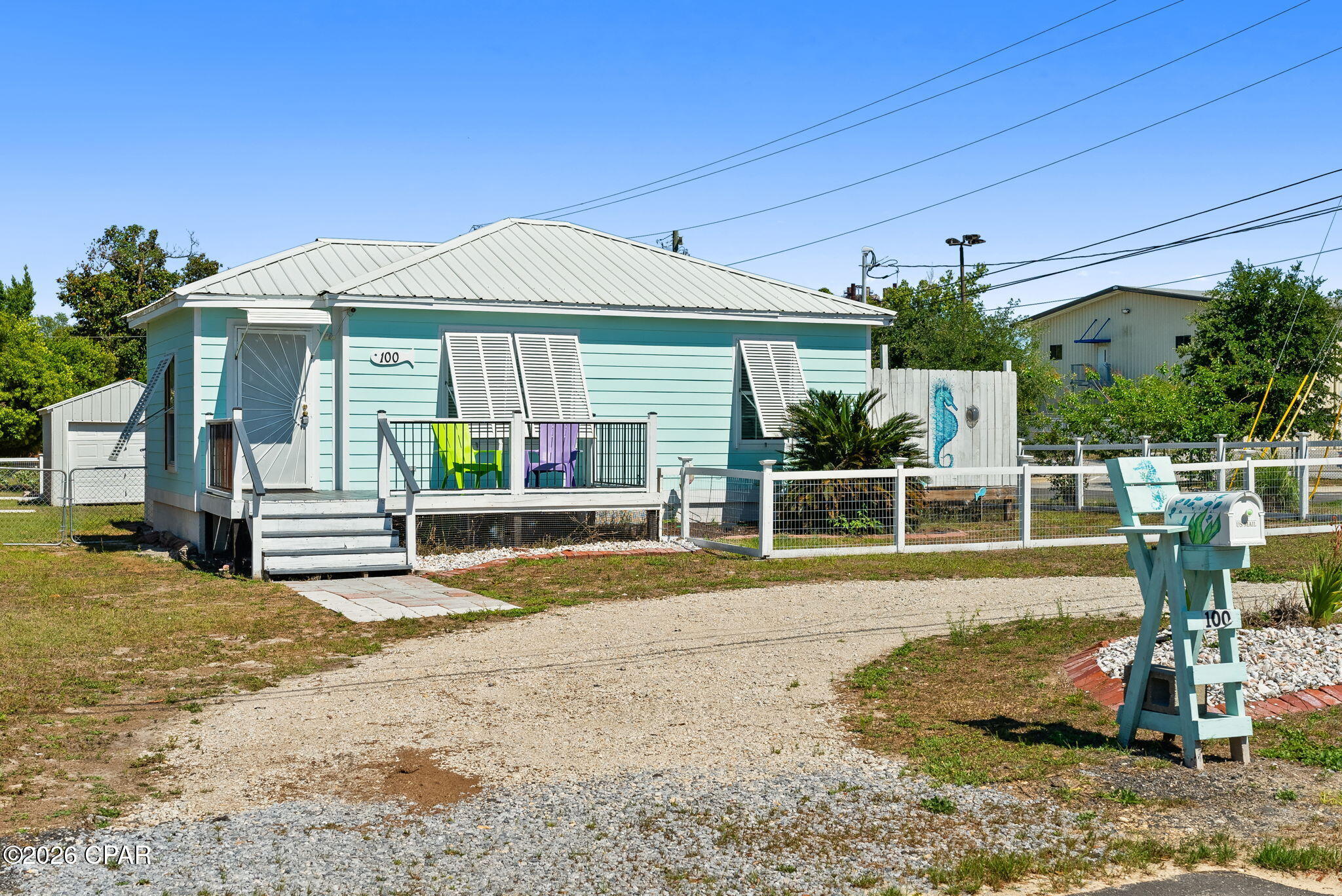 'OPEN HOUSE SUNDAY, MAY 24TH FROM 12-2PM'
Welcome to coastal charm and opportunity at 100 N Church Ave in Panama City! This freshly painted and absolutely adorable Florida cottage sits on a desirable corner lot just steps from the water, offering the perfect blend of lifestyle and investment potential. Built in 1950 and thoughtfully maintained, this 2-bedroom, 1.5-bath home features 926 square feet of inviting living space with timeless character and durable construction.
As you arrive, you're greeted by an open front porch that faces the water--an ideal spot to enjoy morning coffee while overlooking the nearby marina. Boating enthusiasts will love being just 0.1 miles from a public boat ramp, making it incredibly easy to get out on the water at a moment's notice. This location places you right in the heart of a thriving boating community.
Inside, the home offers a functional layout with cozy living spaces and plenty of natural light. The kitchen is equipped with a gas stove, and the home also features a gas tankless water heater for added efficiency and on-demand hot water. Step out back to a large covered porch overlooking the fully fenced backyard--perfect for entertaining, relaxing, or storing your outdoor gear. The property also includes a detached one-car garage, ideal for boat storage, a workshop, or additional storage space.
This home is built with longevity in mind, featuring pier and beam construction, durable Hardie board siding, a metal roof, and Carolina shutters throughout--providing both charm and added protection. City water and sewer services add to the convenience.
Whether you're looking for a primary residence, a second home, or an income-producing property, this one checks the boxes. With its prime location and proximity to the water, this home offers excellent short-term rental potential (buyer to verify local regulations).
Conveniently located approximately 6 miles to Tyndall Air Force Base, 10 miles to downtown Panama City, 18 miles to Panama City Beach and Pier Park, and about 20 miles to Northwest Florida Beaches International Airport (ECP), you're never far from work, travel, dining, and entertainment.
Don't miss your chance to own a piece of Old Florida charm with modern-day possibilities!