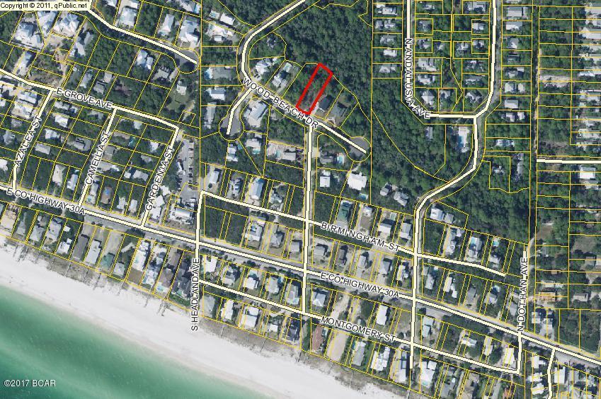 Location, Location, Location. SugarWood is exactly where you want to be! What a great opportunity build your dream beach home with Gulf Views in the heart of Seagrove Beach. Just a short stroll to deeded beach access, conveniently located within walking/biking to the all Seagrove, Seaside and WaterColor... plus all the happenings 30A has to offer. The community has deeded beach access and low HOA fees. The land at the back of this lot is set aside green space and gives this lot privacy. Lot includes water and sewer taps and architectural plans.