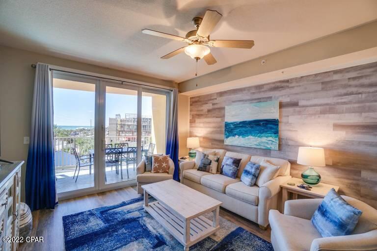 FIRE SALE! Seller is motivated! Cheapest 3 bedroom on the market! This a beautiful 3 bedroom 2 bathroom new construction unit, professionally decorated with top of the line furnishings. Unit is also handicap accessible  and conveniently located on the 3rd floor making it easy to access the parking garage via the sky bridge. The interior is complete with amazing finishes including quartz countertops, GE appliances, luxury vinyl plank flooring, ceramic tile in laundry room and bathrooms, cultured marble in showers, and customized upgrades! Calypso Resort offers a gorgeous pool that is heated in the cold months, hot tub, fire pit synthetic turf, 2 tiki hut/bars, 9 rentable cabanas, and an on-site restaurant!
