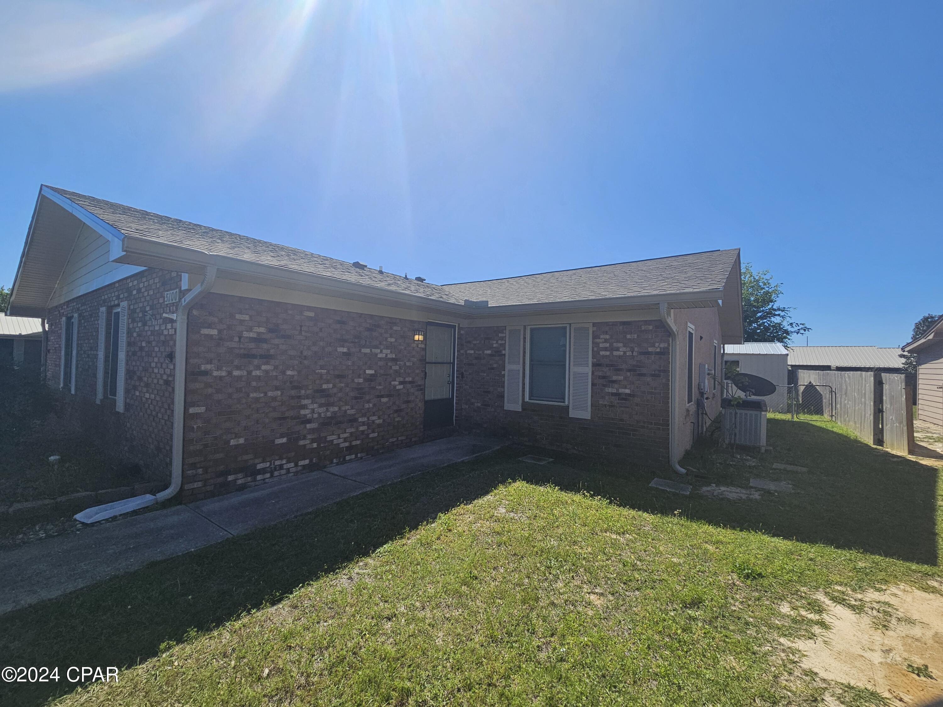 Experience the ultimate blend of comfort and convenience with this charming 3/2 duplex in Parker! Nestled in a serene neighborhood, this rental offers a shared backyard with an inviting above-ground pool for endless relaxation and fun. The partially fenced yard ensures privacy, while its proximity to Tyndall AFB, Mexico Beach, and other Bay County attractions adds to its appeal. Embrace the coastal lifestyle and make this your long-term retreat. Discover the perfect balance of tranquility and adventure in this desirable rental property.