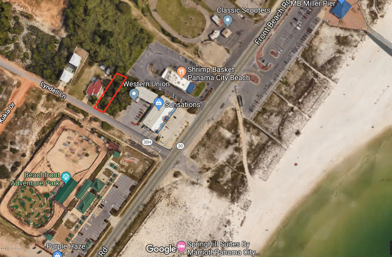 Walking distance to the gulf!  Vacant lot available to build the perfect beach house! The adjoining lot is also available to purchase. Located just off of Front Beach Road and walking distance to the MB Miller Pier and other PCB attractions.