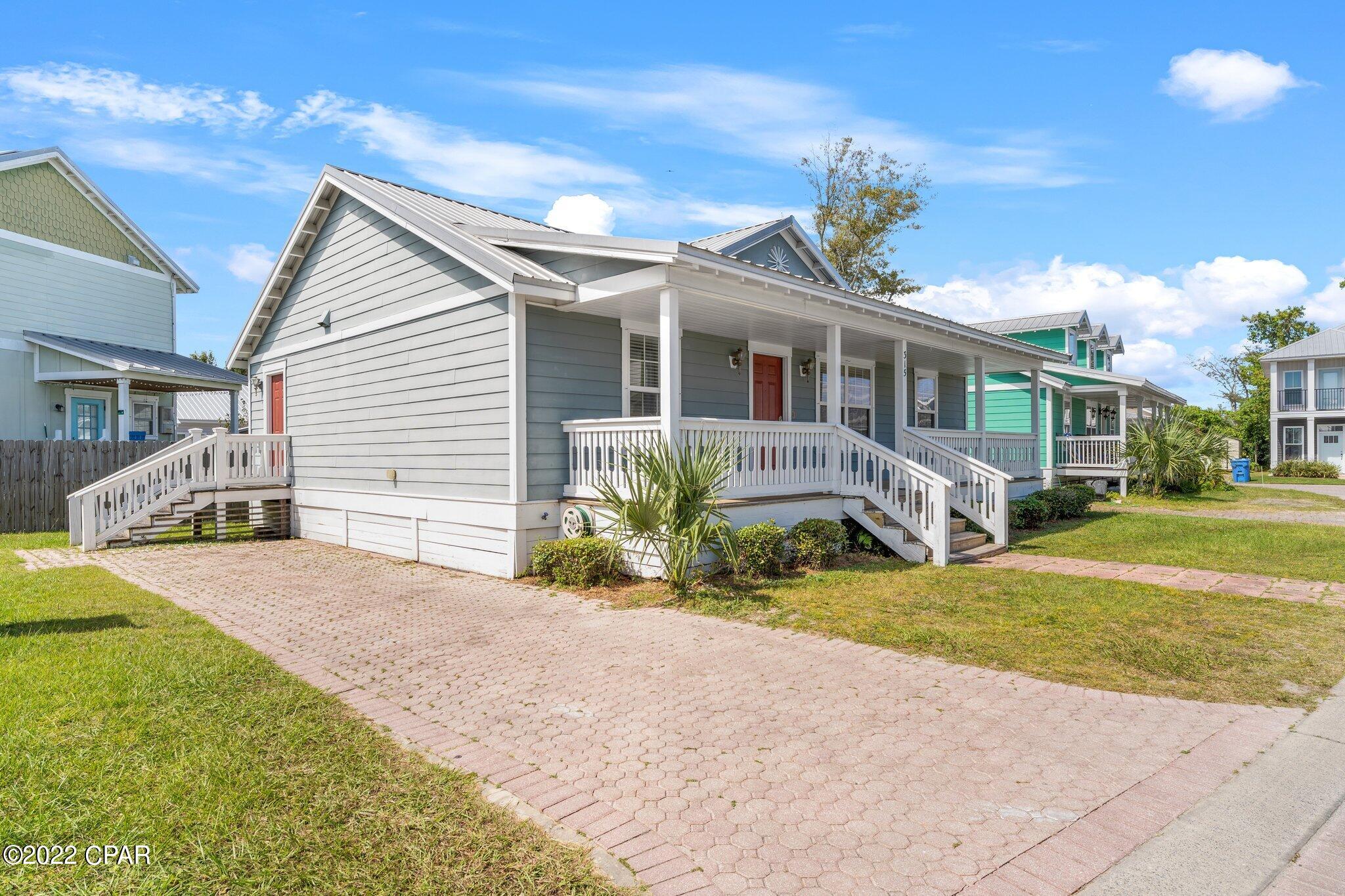 'CURRENTLY UNDER CONTRACT, SELLER WILL CONSIDER BACKUP OFFERS' A great opportunity to own a home located near TAFB in the bright and cheery community of Callaway Corners. The home features a large front porch which diagonally faces a neighborhood green area. The green area is a perfect space for dogs or children. This is a 3-bedroom, 2-bathroom home. It  has an open floorplan with natural light throughout. Vinyl plank flooring was installed in 2020 & the interior was repainted. The home opens to a large family room with cathedral ceilings and recessed lighting. The kitchen is equipped with Frigidaire SS appliances, a double sink, granite counter tops & recessed lighting. There is also a breakfast nook located off the kitchen. The Master bedroom offers an ensuite bathroom and a large walk-in closet. The master bath features a large tiled jacuzzi soaking tub along with double sinks, granite countertops and a separate shower. There are 2 additional bedrooms and a large 2nd bathroom. The 2nd bathroom has double sinks, granite countertops and a tub/shower combo. The home is equipped with a Nest thermostat. There is attic access and storage. The driveway and streets are lined with beautiful brick pavers. Seller is also offering a 1-year home warranty! Washer and Dryer convey. All measurements are approximate and should be verified if important.