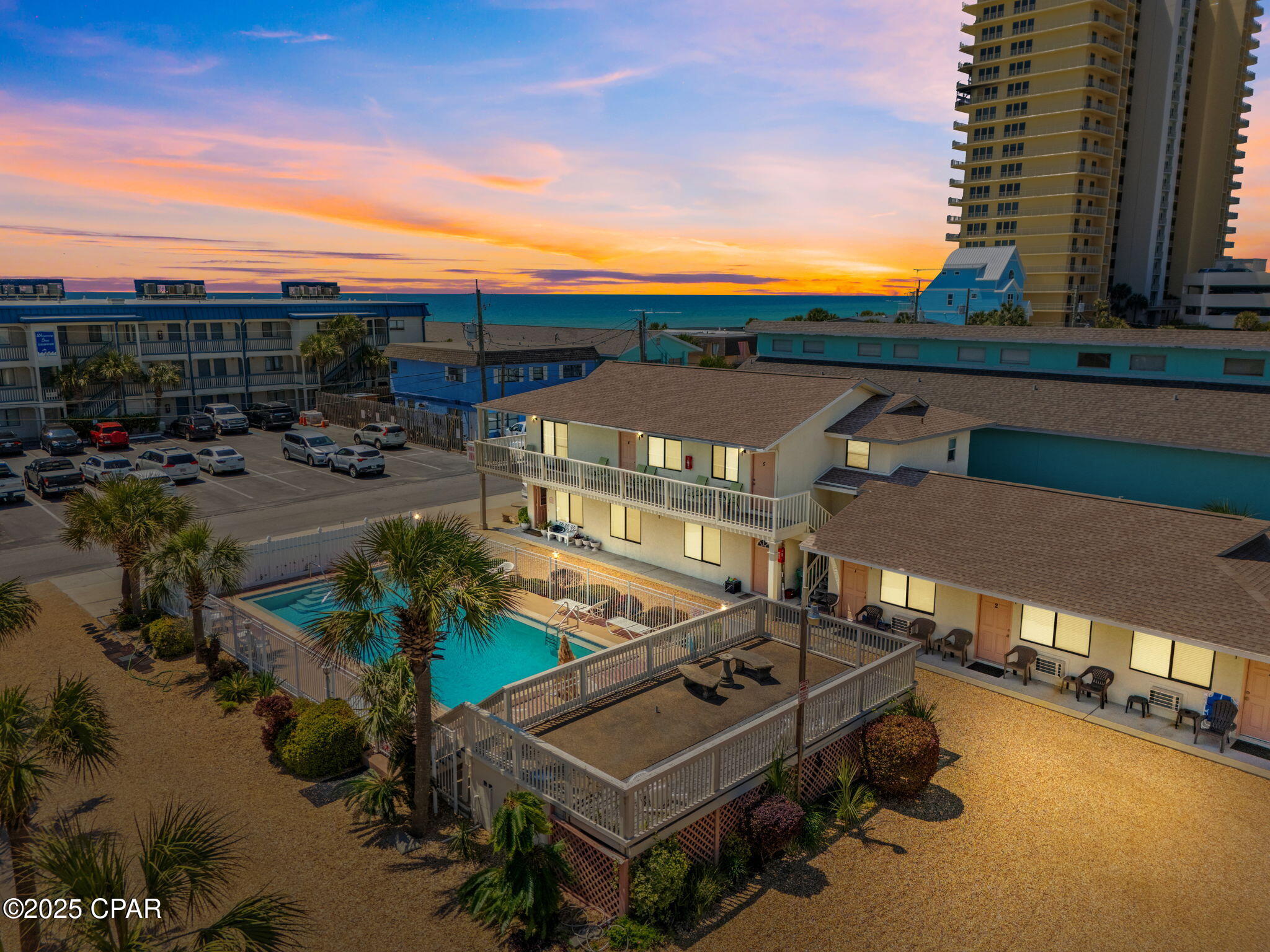 Exceptional Investment Opportunity in Prime Beachfront Location
This commercial property, strategically zoned for high-intensity development, presents a rare chance to own a substantial parcel of land exceeding half an acre, situated directly across from the stunning beaches and the Gulf of Emerald Coast. The income-producing 11-unit inn, fully furnished and impeccably maintained, offers a unique opportunity for immediate cash flow and potential for expansion to 14 units, capitalizing on the area's high demand for accommodations.
The property's expansive lot provides a canvas for redevelopment, allowing investors to explore various scenarios, including single-family residences, multi-family units, or a mix of both, thereby maximizing the potential for returns on investment. With its prime location and versatile zoning, this property is an investor's dream, offering endless possibilities for creative development and revenue generation.
The property offers convenient beach Access, Providing an exceptional lifestyle. Its prime  location give you easy access  to a wide range of activities and amenities, all within walking distance. Enjoy swimming, sunbathing, and water sports on the pristine beaches, or explore the nearby parks and fresh water springs. The area is also known for its vibrant events calendar, featuring live music, festivals, and cultural events that attract tourists and locals alike.
Studio units in Panama City Beach have consistently demonstrated exceptional performance, boasting some of the highest income potential and capitalization rates in the market. With its high tourist turnover and strong demand for short-term rentals, this property is poised to deliver significant returns on investment, making it an attractive opportunity for savvy investors seeking to capitalize on the area's growing popularity.
This exceptional investment opportunity is not to be missed. Contact your preferred real estate agent today to schedule a tour and explore the vast potential of this remarkable property. We kindly request that guests not be disturbed. With its unparalleled location, income-generating potential, and endless possibilities for development, this property is sure to be a crown jewel in any investor's portfolio. Buyer to verify all information deemed important.