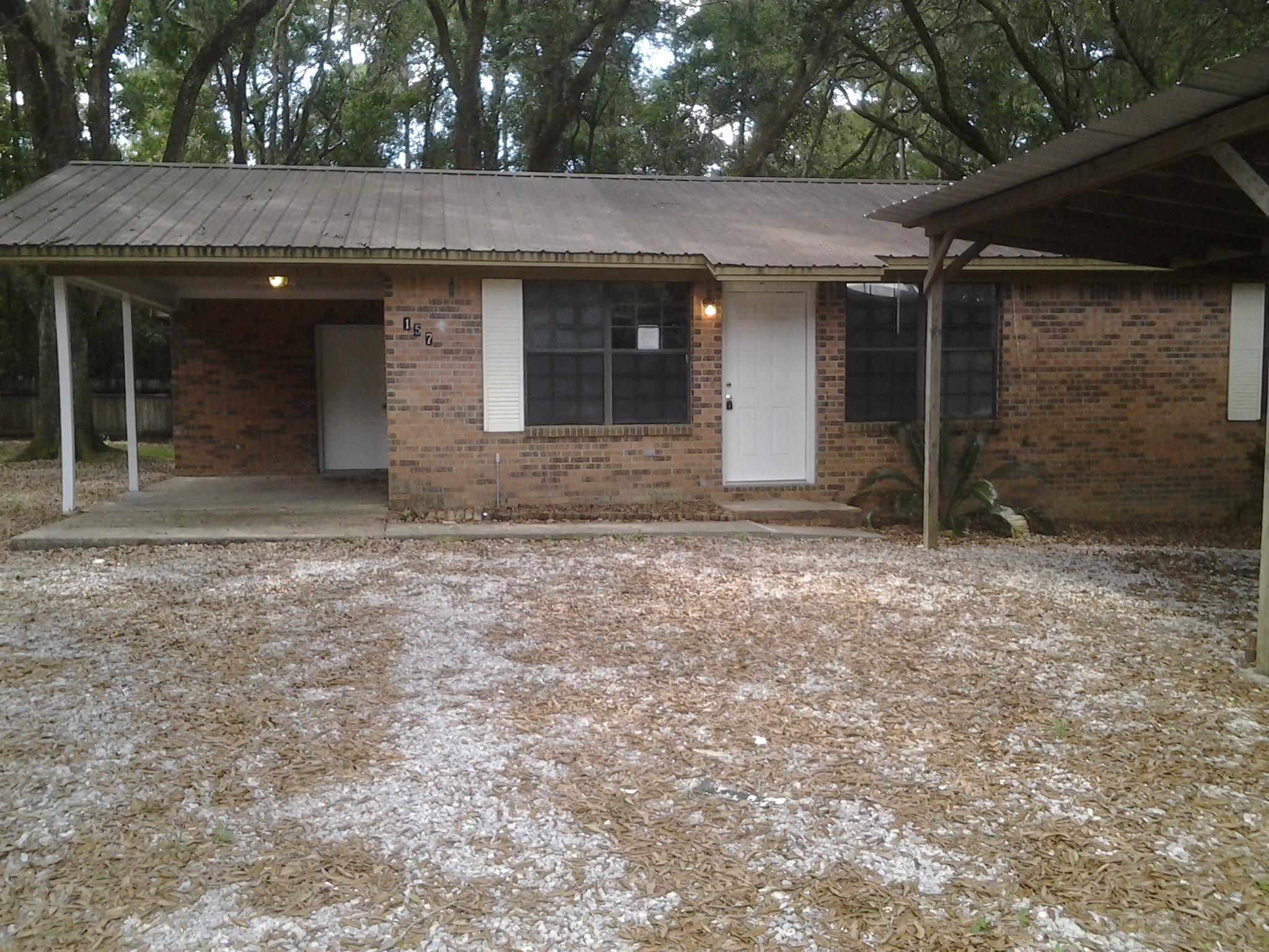 This house has three bedrooms, one full bath, and half bath master en suite. The back has a deck the entire length of the house that is a perfect serene setting for relaxing. The property is surrounded by trees with an all natural yard and privacy fencing. Owner will allow pets with a good application. All pets must be spayed/neutered & housebroken. Available 01/31/2019. All adults intending to live at the property must fill out a separate application and be on the lease.