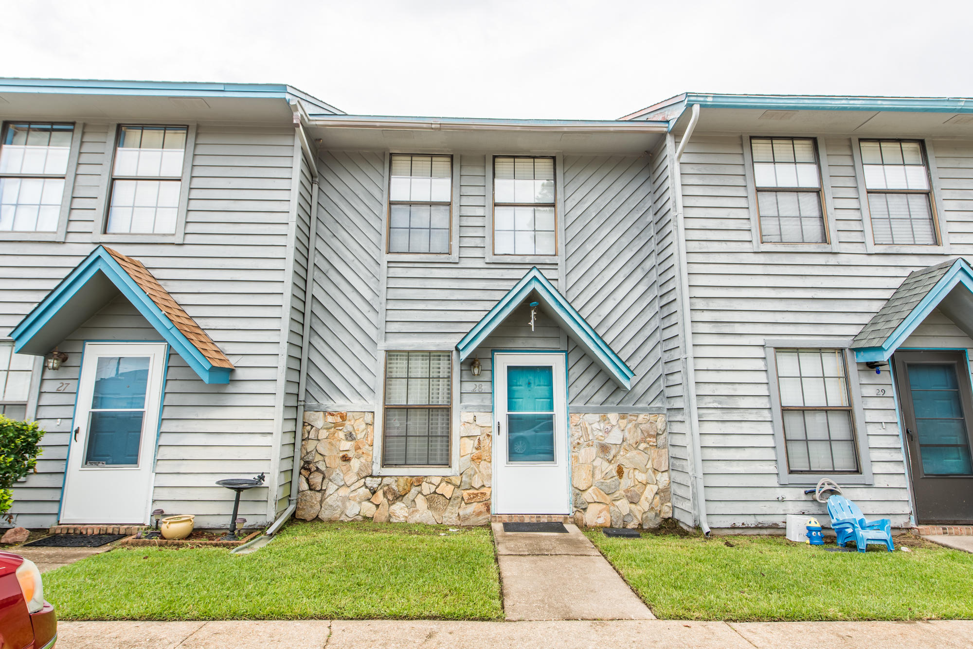 Great opportunity to purchase a home conveniently located in Fort Walton Beach. Just minutes away from Eglin and Hurlburt AFB, shopping malls and entertainment. This is 2-bedroom, 1.5 bath townhome with tile flooring throughout the first story and carpeting beginning at the bottom of the stairs that continues all throughout the second story of the home. There is also a balcony located in the master bedroom that overlooks the community pool. This home is being sold unfurnished and AS IS.