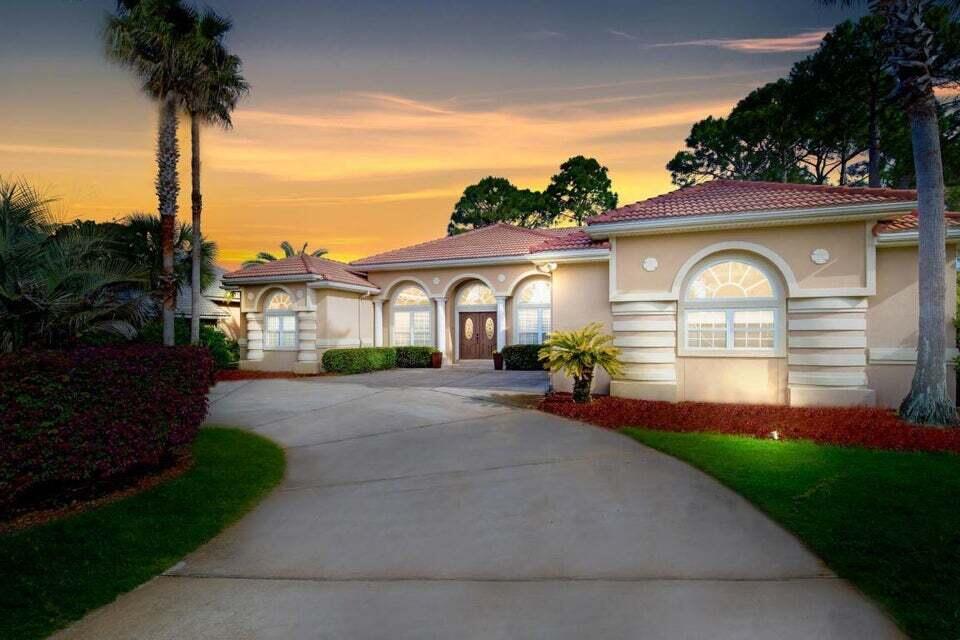 Great News for you as a buyer!! The seller is highly motivated to sell this Beautiful 'Turnkey & Carefree' home perfectly positioned on the 11th hole of Emerald Bay. Yes...all the new furnishings, appliances, artwork, gorgeous décor appointments, outdoor lanai furniture, new gas grill and so much more convey with this amazing property! Click on the photos to discover all the quality features that will give you an incredible Quality of Life. With many new upgrades including the 'Smart Home' App you will be able to control everything - A/C, Lights, Garage Door...etc.  from anywhere on your cell phone. With a low HOA fee and an awesome view to enjoy from the Lanai come see it for yourself, make it yours, and love it forever! Designed by the renowned actor Jack Nichols.  It sits on the 11th hole of an 18-hole golf course.