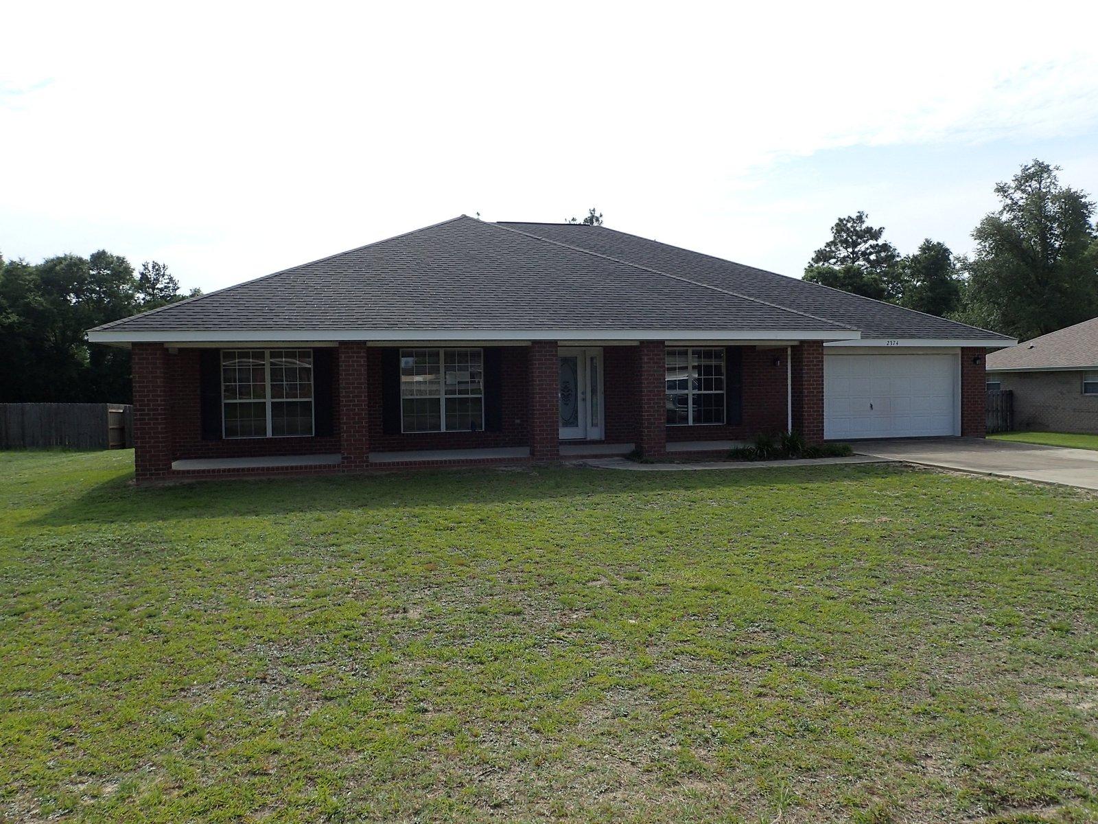 An amazing opportunity to buy this HUGE 3117SF REO home for the fraction of the cost! Just built in 2007, this large home has 4 bedrooms, 3 baths and a kitchen for the cook and entertainer at heart. Enter this home and a separate office greets you on the right with 2 sets of french doors. An oversized dining area which can be used for just about anything with this floor plan. Kitchen has island, separate bartop area and opens to the pantry and laundry room. Tons of cabinet and counter space here. Master bedroom is massive and master bath has double vanities, separate tub and shower as well as walk in closets. Remaining bedrooms are more than accommodating! On right at 1/2 acre and literally mins from the heart of Crestview, this is a must see. Call today!