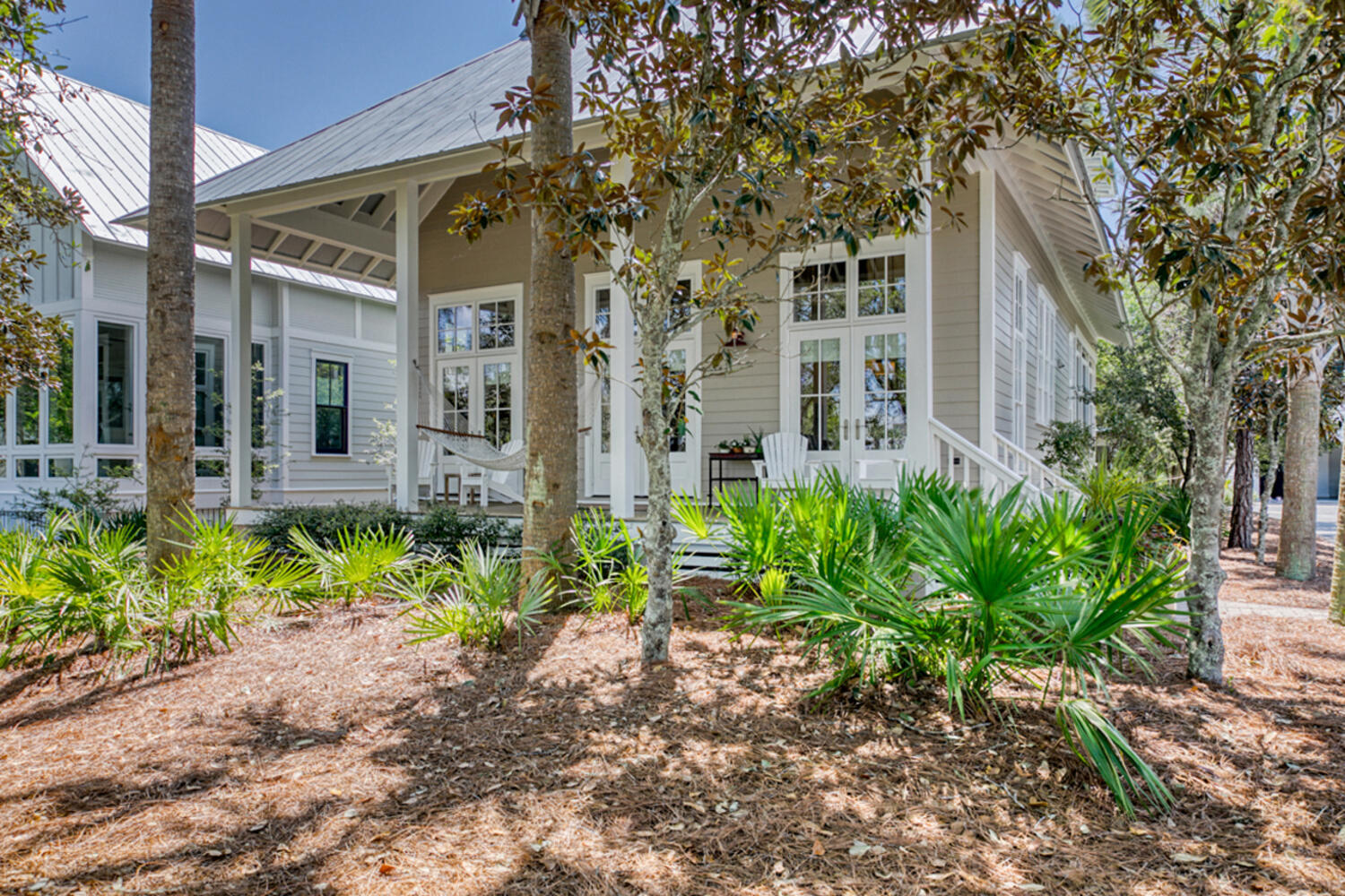 This home has been completely remodeled to show off the vaulted ceilings and a kitchen/dining area that is built for entertaining. The spacious private Master bedroom has a remodeled en suite bathroom with a soaking tub for relaxing baths. As you go upstairs you will be greeted by a Juliet balcony and 3 bedrooms, one with built in bunks. This home features a large porch which overlooks the community green space. This home is in the amazing Cypress Dunes subdivision, located on the West end of 30A (south side).  This home is conveniently located just down the street from the pool and amenity center. Cypress Dunes is a gated community that borders Topsail Hill State Park and Preserve. The community has 2 pools with one being a large infinity edge which overlooks the Gulf of Mexico. The 4th bedroom is photographed as an office but has been converted to a bedroom for rental purposes. Everything conveys with the exception of the Master Bedroom furniture. The sale of this home includes the golf cart.