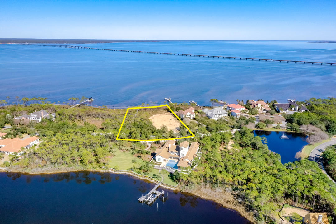 PRICE JUST REDUCED! Premier estate-sized lot, +/-2.6 acres with 220 feet fronting Choctawhatchee Bay in Kelly Plantation, one of Destin, Florida's most impressive gated, master-planned, country club communities! Further increasing the desirability of this opportunity is the exclusive neighborhood within Kelly Plantation where this homesite is located, known as Waterford. Enjoy the exceptional water views and build your magnificent bay-front estate! There are only 17 homesites behind this double-gated neighborhood; only six of which offer deep-water navigability.
Survey and other information are located under the documents tab.