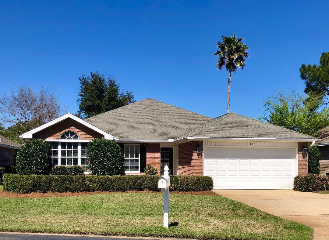 This beautiful 3 BR and 2 BA Ranch Style home with an all open floorplan is very well maintained and offers many incredible upgrades. Located just a short distance by car to the beach and a short easy walk to the Bay, this ''Bayside'' Neighborhood has a Pool, Tennis Courts and Shuffle Board. Whether you are looking for a family residence or a vacation home, this home is ideally positioned to enjoy the all that Destin/Miramar Beach has to offer. It is located close to restaurants and shopping.
Upgraded Kitchen:
Stainless steel appliances (GE Profile). Dishwasher was replaced in 2013 with a high-end KitchenAid.
1.5'' thick Silestone on countertops and freestanding custom wood island with counter stool seating. Pendants lighting over the island. Kraftmaid solid wood Kitchen cabinets See L