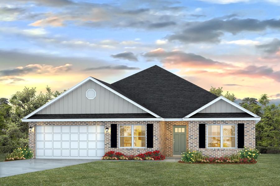 NEW CONSTRUCTION in Plantation Woods Community. The popular Sawyer floor plan, a spacious 5 bed, 3 bath home, built-in lighting, nice covered patio, gorgeous wood-look flooring throughout & frieze carpet in the bedrooms. Well-designed kitchen features beautiful Granite countertops, undermount sink, large island bar, stainless appliances & corner pantry. Roomy breakfast nook & separate dining area. Fabulous Open Design is perfect for relaxed living & entertaining. Spacious bedroom 1 & the adjoining bath offer a double undermount sinks & a sharp Granite vanity, large shower & walk-in closet. The Smart Home Connect System includes several convenient Smart Home Devices & Fabric window & door hurricane protection is standard. Striking exterior, awesome curb appeal. MUST SEE.