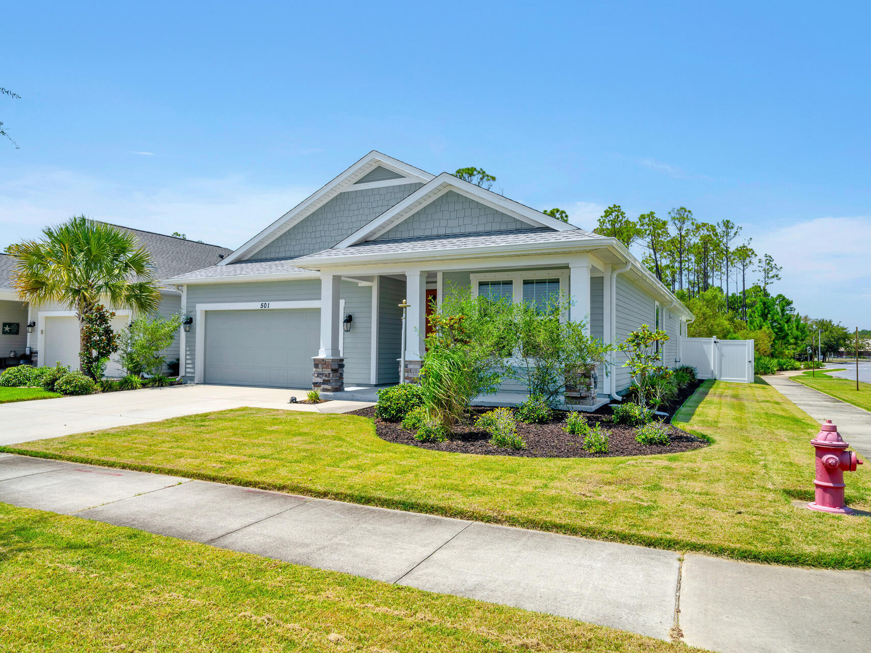 Get ready to be impressed! This spacious and thoughtfully designed home offers 4 large bedrooms, 3 full bathrooms, and a dedicated home office—providing plenty of space for the whole family. Plus, enjoy substantial energy savings with fully paid-off solar panels, ensuring a greener and more cost-efficient future!

At the heart of the home, the open-concept kitchen is perfect for gatherings, featuring granite countertops, under-cabinet lighting, a gas stove, stainless steel appliances, a tile backsplash, a large island, and a walk-in pantry for ample storage. The split floor plan ensures privacy, with the owners' suite offering a spa-like bathroom with an oversized walk-in shower, dual vanities, and spacious walk-in closets—a true retreat! On the other side of the home, three additional bedrooms and two full baths provide ideal accommodations for family and guests, including one bedroom with a private ensuite bathroom. Elegant tray ceilings and durable tile flooring enhance the main living areas, adding style and sophistication.

Step outside to a covered patio and fenced backyard on a desirable corner lot, perfect for kids, pets, and entertaining.

Prime location! Walking or biking distance to top-rated Breakfast Point Academy (K-8) and just minutes from shopping, dining, and stunning local beaches. Nestled in a family-friendly neighborhood with walking trails, playgrounds, and green spaces, this home is truly move-in ready and waiting for you!

=Í Don't miss this incredible opportunityschedule your showing today!