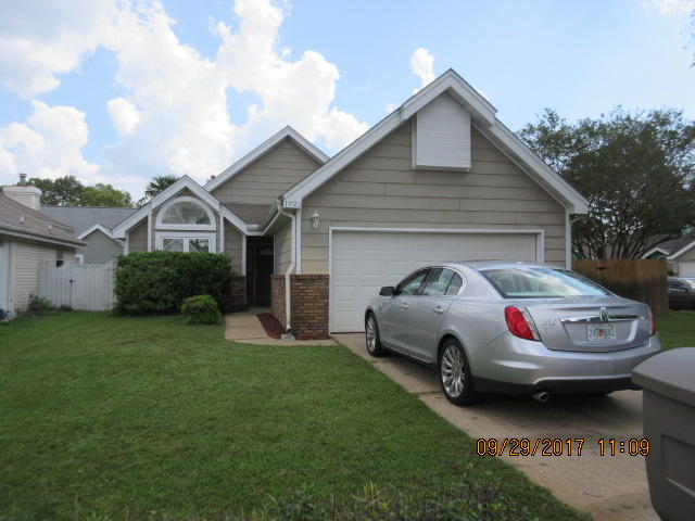 Very cute home, lots of upgrades with easy care tile floors throughout. Newer appliances and counter-tops. Dual sinks in the master bathroom. Home sits on a corner lot with a nice fenced in yard and a wood deck. The great room and master bedroom have cathedral ceilings and the floor plan is quite open and gives the house a very spacious feel. A wood burning fireplace in the great room. Pets accepted with prior owner approval and a non-refundable pet fee. No aggressive breeds. No smoking, pools or trampolines. Showings by appointment only.