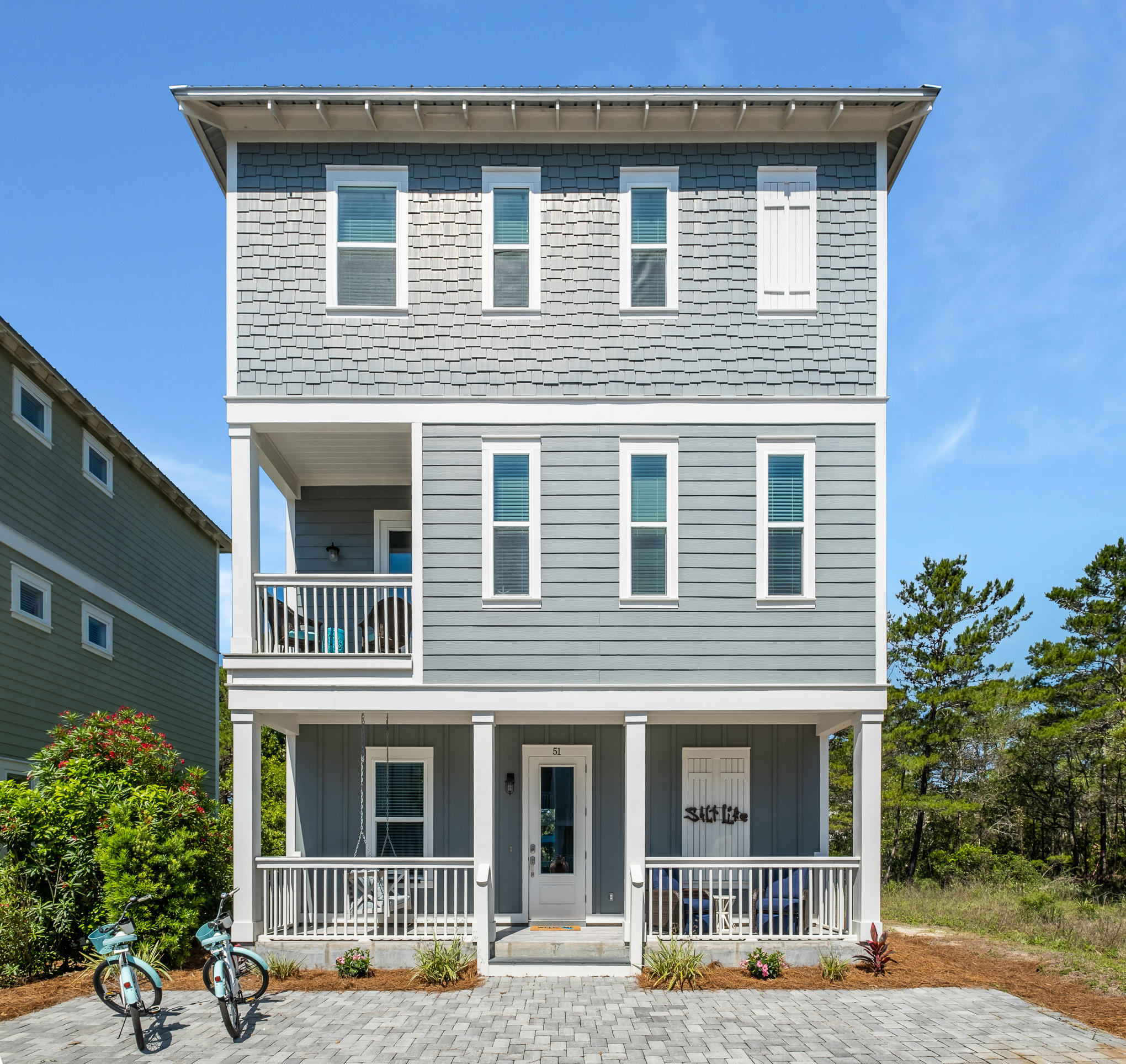 Imagine being only a short walk to the beach on historical 30a - Well look no further then this beautifully crafted beach cottage here in Santa Rosa Beach. This home offers four bedrooms, 4.5 bathrooms, bunk bed nook, balconies on the front and back of the home and front patio. The kitchen open floor is perfectly designed starting starting with the custom backsplash, large kitchen island, granite countertops and stainless steel appliances. The backyard patio features plenty of outdoor seating and grilling perfect for afternoons of relaxation. Location Location Location you are right around the corner from some of the areas best dining & shopping options, Shunk Gully and Gulf Place. Ed Walline Park offers public beach access for all. The home is being offered fully furnished