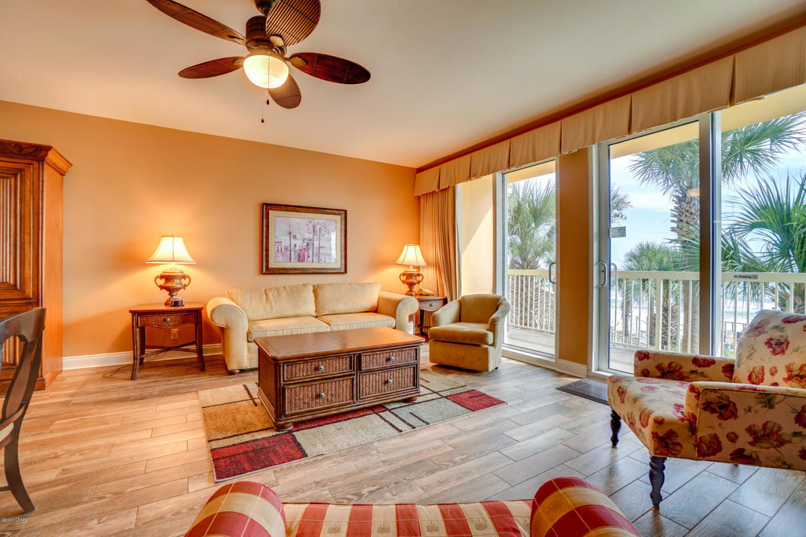 CURRENTLY UNDER CONTRACT, SELLER ACCEPTING BACKUP OFFERS
**PREMIUM PROPERTY ON PREMIUM FLOOR AT CALYPSO** Rarely does this particular condo unit come on the market. For those investors
looking for the perfect location, within the premier condo development adjacent to Pier Park, look no further. The condo's location within the Calypso development
is highly coveted, offering expedited access by way of a limited use elevator or a single flight of stairs. Raising the standard of beach living, this 2 bed/2 bath
Calypso condo flaunts the splendor of the sun drenched surf with the beauty of inspired interiors. This stunning unit has a large balcony overlooking the pool with
terrific western views of the new fishing pier, Pier Park.