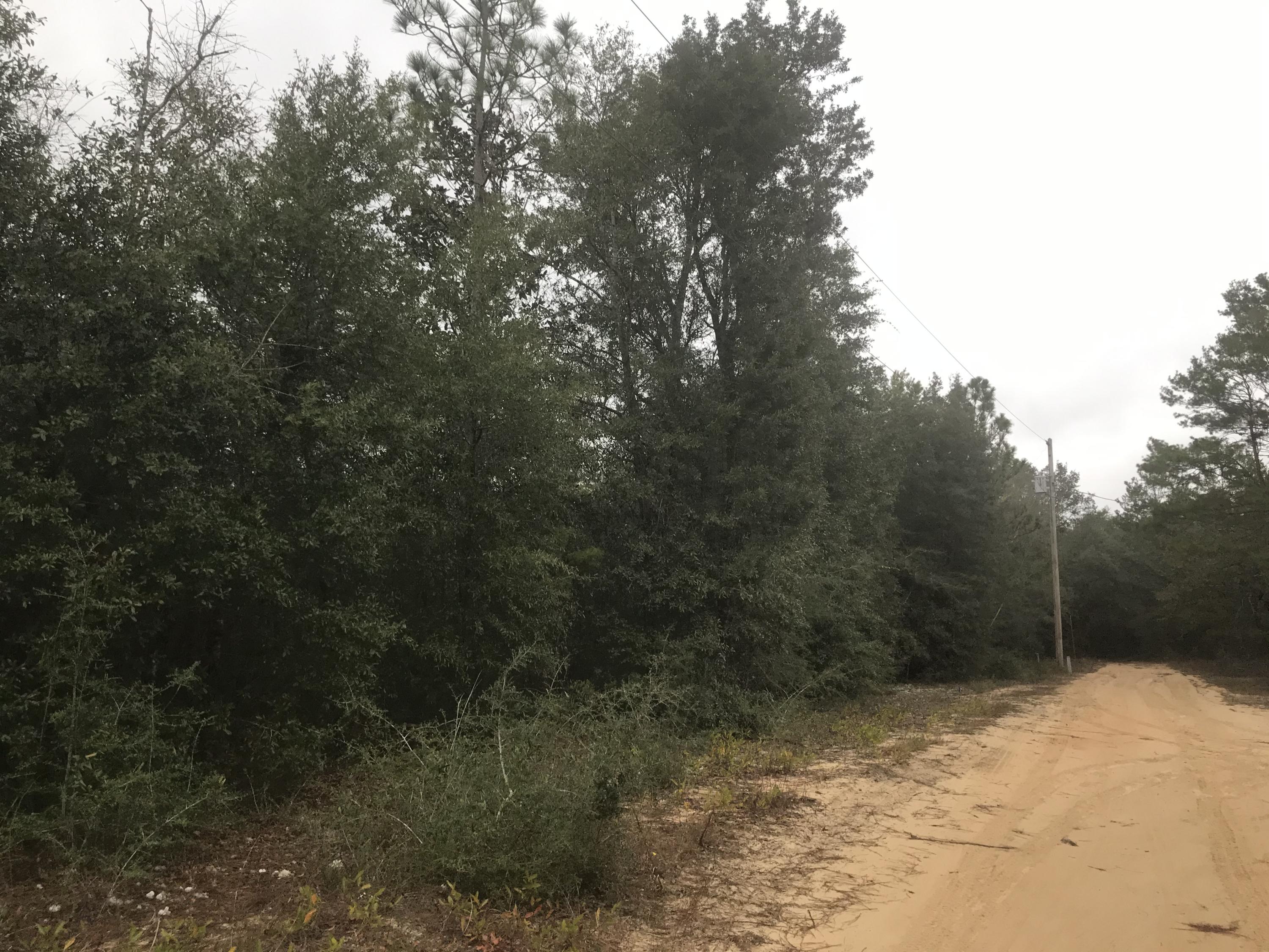 Beautiful wooded acreage with water and power available. This property has some mature hardwoods and would be a great place to build a home. Water tap has been paid and power is available. Conveniently located to Eglin air force base and I-10.