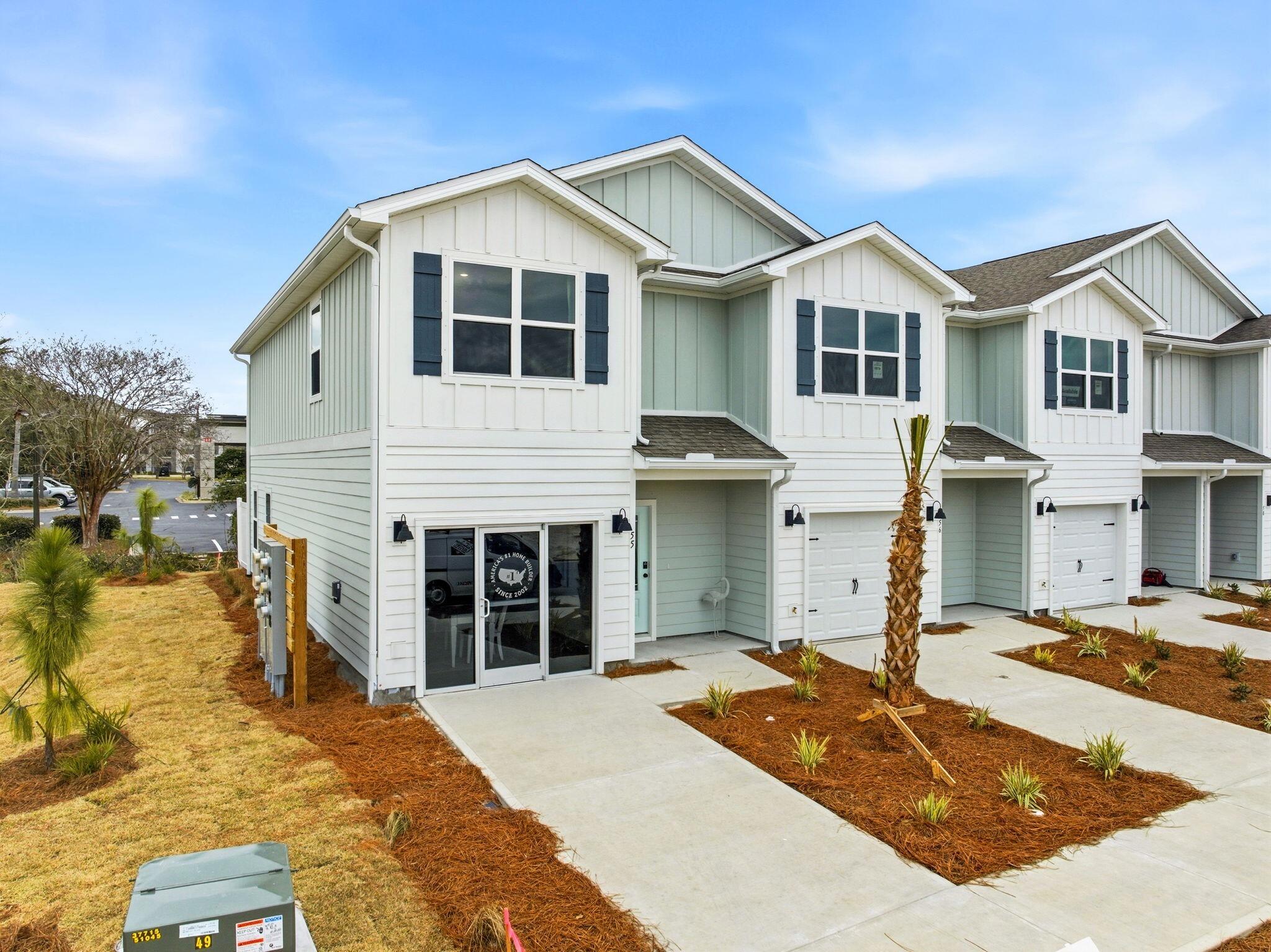 Welcome to 108 Bismark Boulevard Unit 51, a new townhome at Palms Street Townhomes in Destin, Florida. This interior unit townhome is under construction and is part of a six-townhome building. The interior has an entry hall with EVP flooring leading to an open-concept kitchen, living, and dining area. The open and spacious main level is designed for entertaining and everyday living. The kitchen serves as the culinary center with its spacious center island allowing for easy meal prep and cleanup. It has been designed with quartz countertops, a stainless appliance package including s stove, microwave and dishwasher.

The first floor serves as the heart of the home, while the privacy of the second level holds all bedrooms.