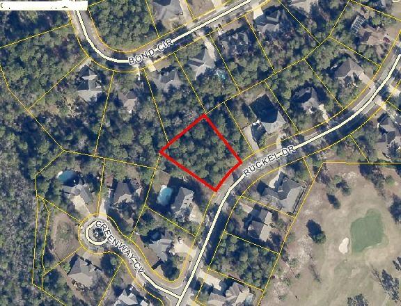 Beautiful lot to build your dream home. Almost 1/2 acre of peaceful bliss among the established community of Rocky Bayou Country Club Estates. All utilities available on the street.
