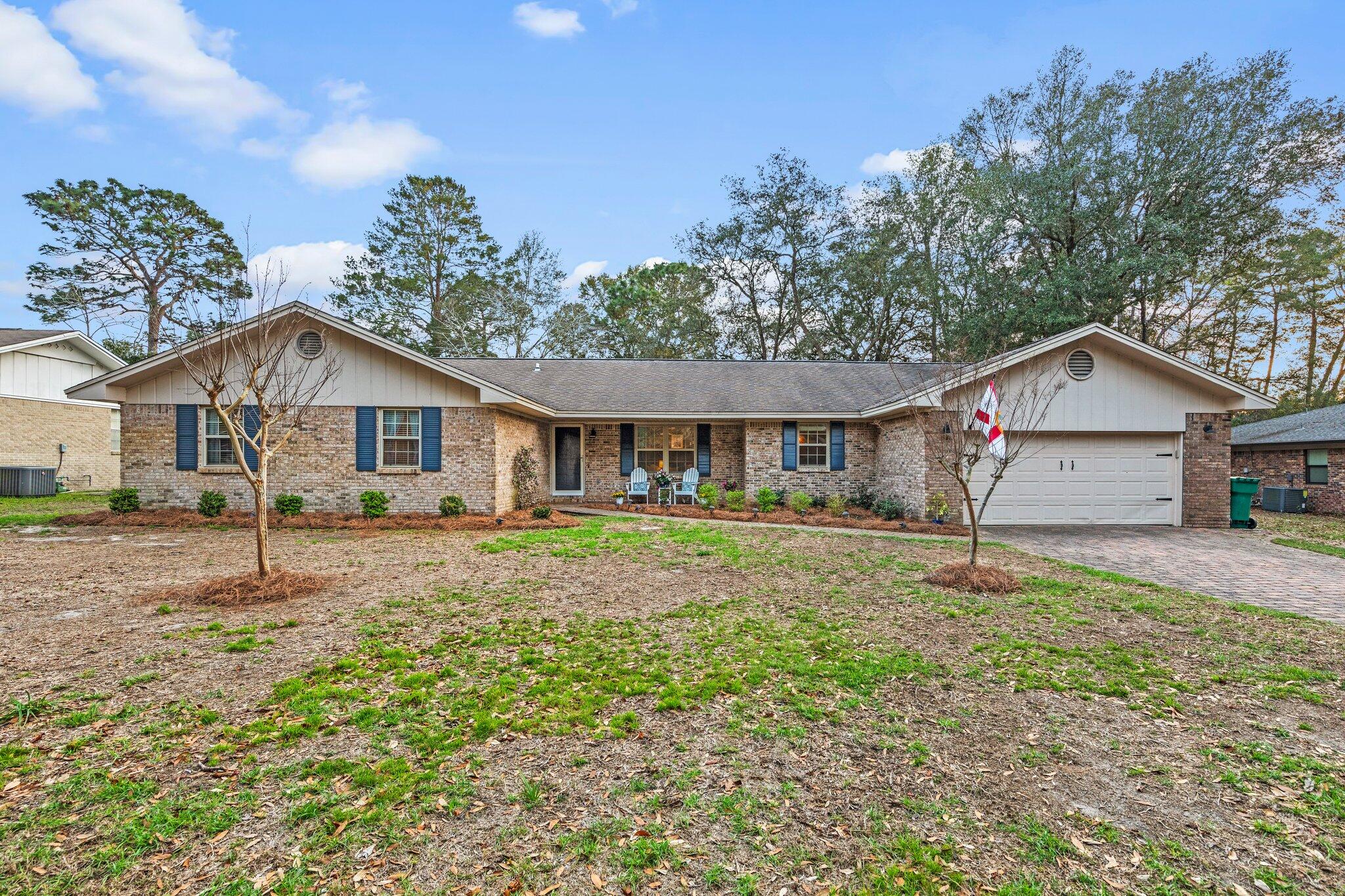 Looking for a family home that has it all? Look no further! Huge lot, 4b/2b open floor plan home, with recently renovated kitchen & bathrooms! Enjoy your morning coffee in the spacious sunroom that overlooks the 13th hole of the Rocky Bayou Golf Course or create a workshop area in the huge 41 x20 garage! Located in sought-after Rocky Bayou on a quiet, cul-de-sac street, you'll be conveniently located - Eglin, Destin beaches, Publix and Chick Fil A! Zoned for A schools (Plew, Ruckel, Niceville). You won't want to miss this one - call for a showing today! Pets considered, but restrictions apply. Pets must be spayed/neutered, housebroken and current on all shots. Requires a non-refundable pet fee. Any person at least 18 years old must apply separately. Tenants required to carry renter's Insu.