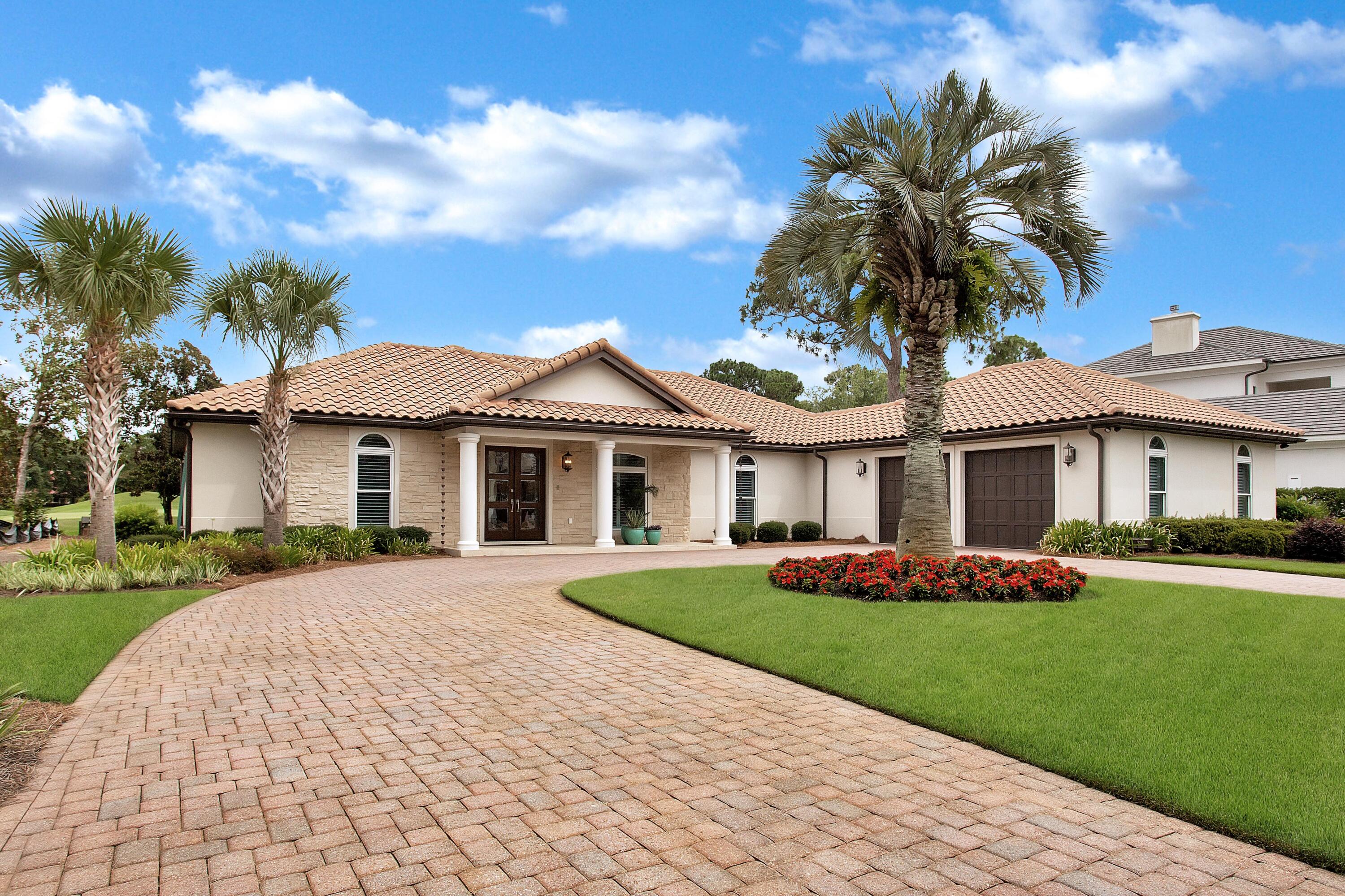 Modern opulence awaits behind the doors of this 3-bedroom home perfectly situated within the gates of the prestigious Burnt Pine at Sandestin. Upon entering through the double doors, you are greeted with 12-foot ceilings, finely appointed furnishings, & breathtaking views of the 12th green of the Burnt Pine Golf Course. Gather around the large quartz island in the timeless chef's kitchen, fully equipped with GE Café appliances, a GE Monogram Hood, a Marvel wine fridge, Mouser Alderwood cabinets, and ample space for storage. Retreat to the Primary Suite where you will find that each piece has been handpicked to exude modern elegance and comfort. The Primary Bathroom encompasses sophistication with quartz countertops, porcelain tile, a double vanity, glass walk-in shower, and dressing area. The split floor plan allows guests plenty of privacy in one of two guest bedrooms. Also included in this sprawling floor plan is an additional room, with direct access to the garage, perfect for a family office, extra sleeping space, or home gym. The screened porch exemplifies a seamless integration of indoor-outdoor living with sliding glass doors, two seating areas, and an outdoor gas grill and power burner.

As an introduction to the Sandestin lifestyle, we invite our new owners to explore amenities that make Sandestin special. The listing brokerage and seller(s) are presenting the buyer(s) of this property with (2) 90-minute rounds of Tennis court time, a golf foursome at one of our three championship courses, and a round of golf for up to four (4) players at the unrivaled Burnt Pine Golf Club.

Sandestin Golf and Beach Resort features more than seven miles of beaches and pristine bay front, four championship golf courses, 15 world-class tennis courts, a 226-slip marina, a fitness center, spa and celebrity chef dining. Shop, dine and play at the charming pedestrian village, The Village of Baytowne Wharf and more. Inside the gates of the resort, residents enjoy a balanced lifestyle of high-class living, spanning the 2,400 acres from the beach to the bay. Everything within the gates of the resort is accessible by golf cart or bicycle. The entire resort is interconnected by miles of pedestrian, bike and golf cart paths that weave through groves of live oaks, meandering past natural lagoons, fountains, man-made lakes, and meticulously landscaped fairways.